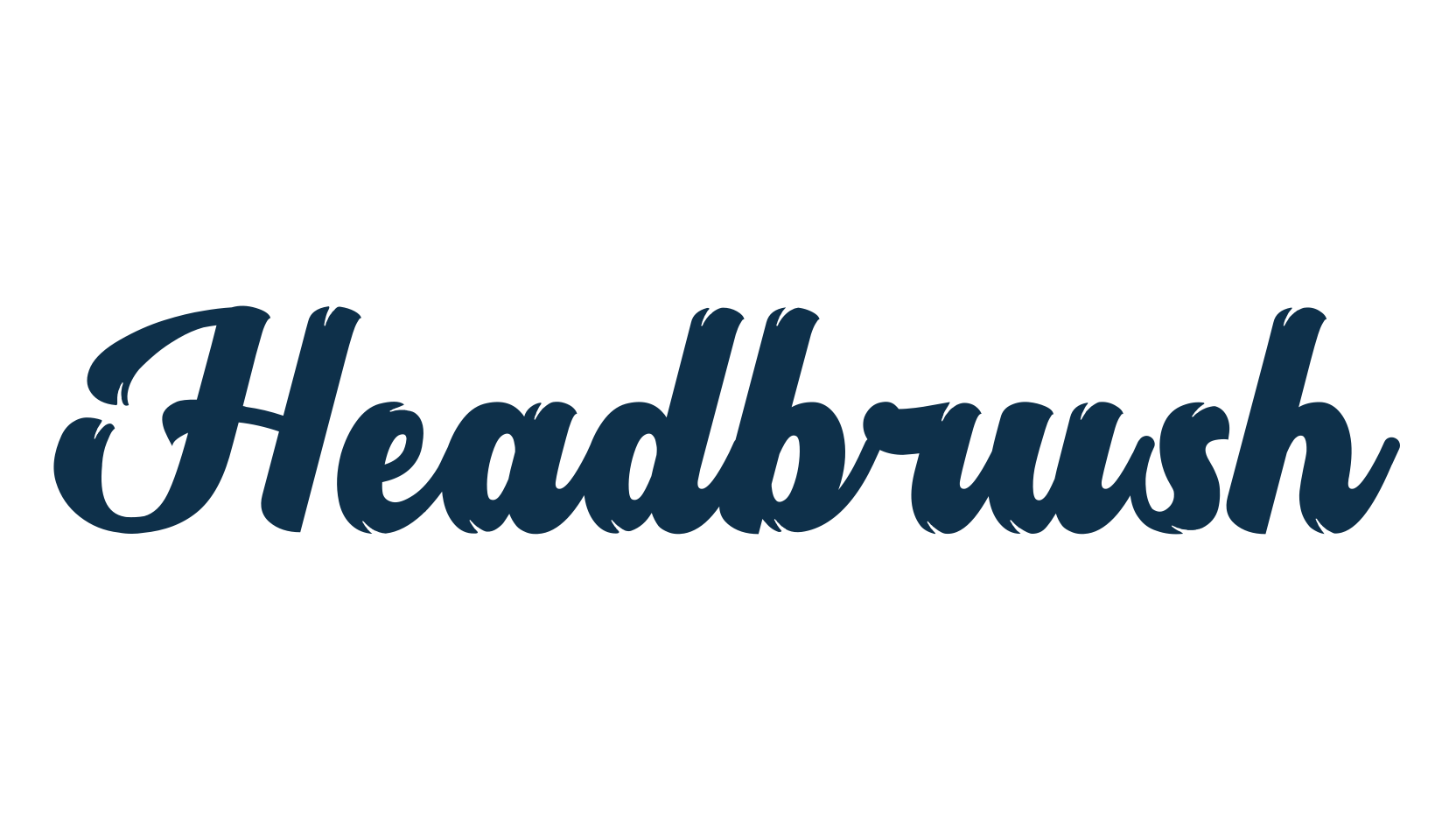 Headbrush, brush font preview