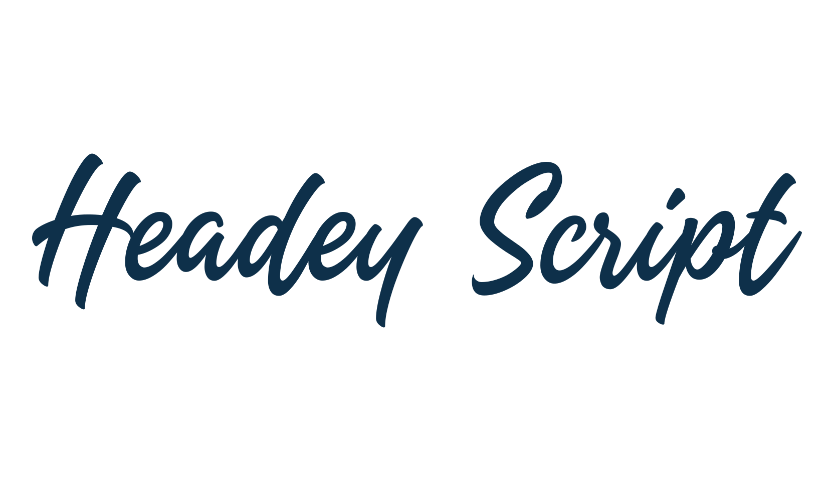 Headey Script, script brush fancy decorative calligraphy font preview