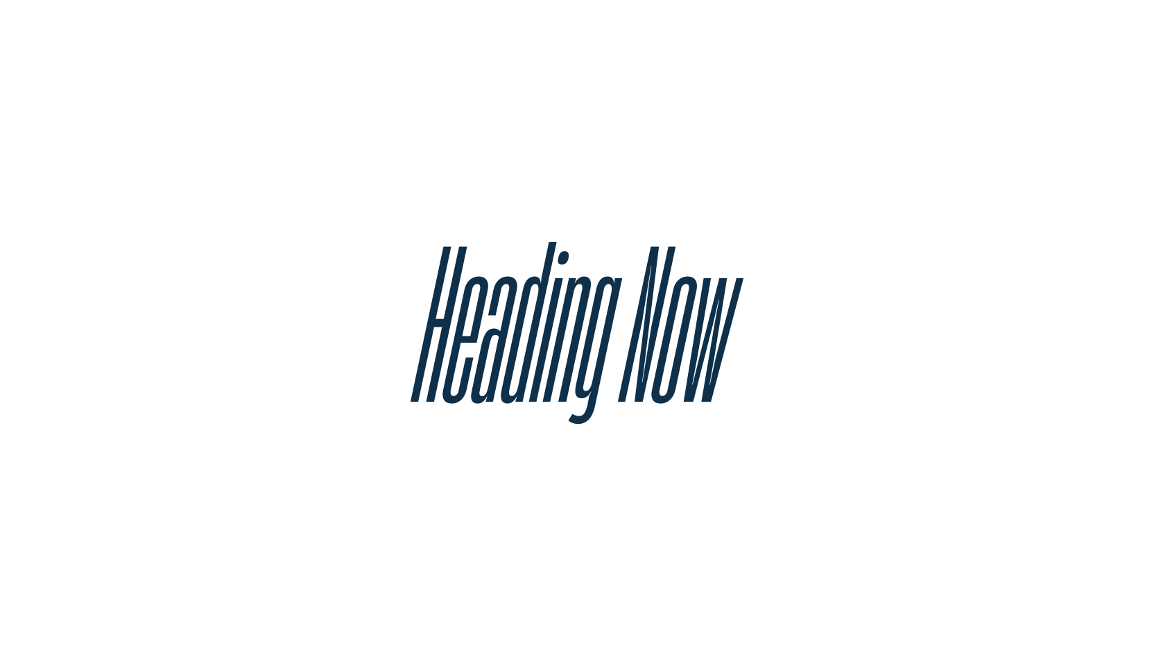 Heading Now, sans serif font preview