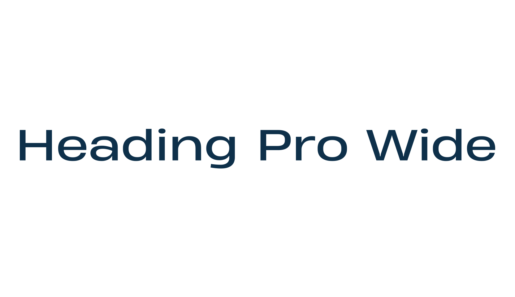 Heading Pro Wide, basic sans serif font preview