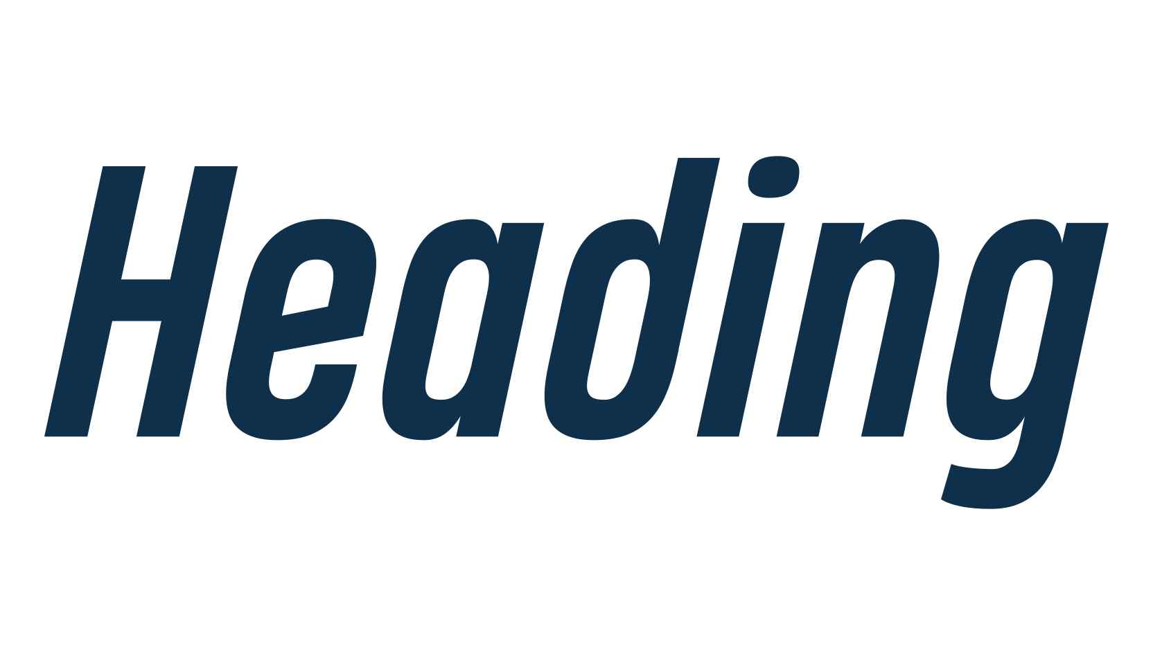 Heading, sans serif font preview