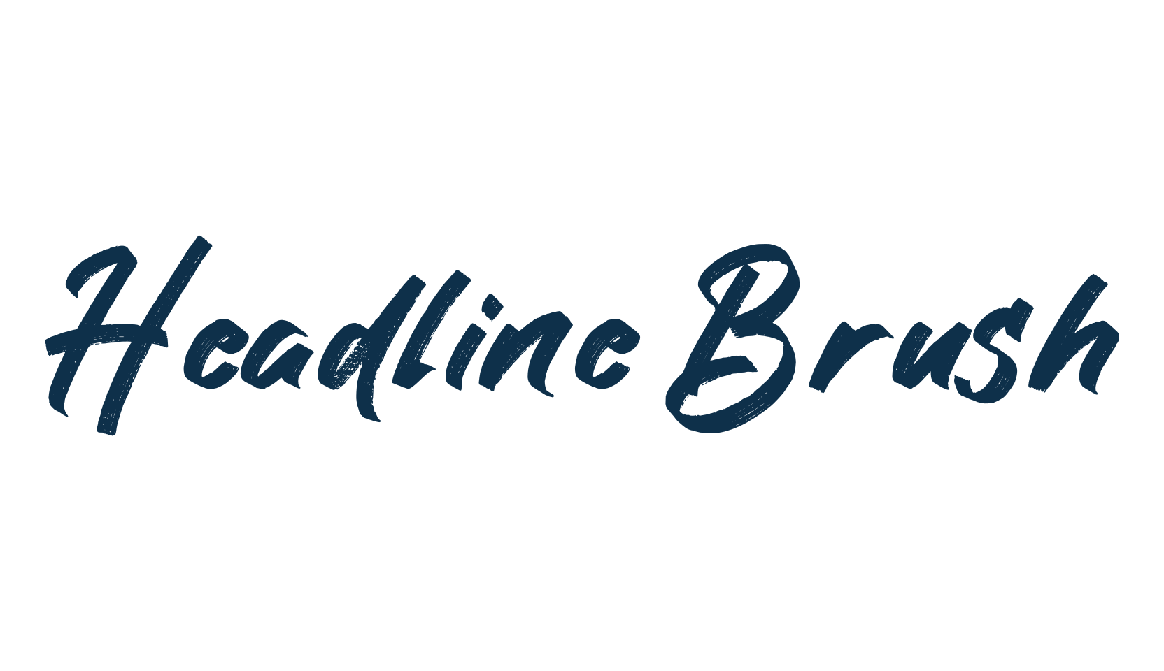 Headline Brush, script brush fancy decorative calligraphy font preview