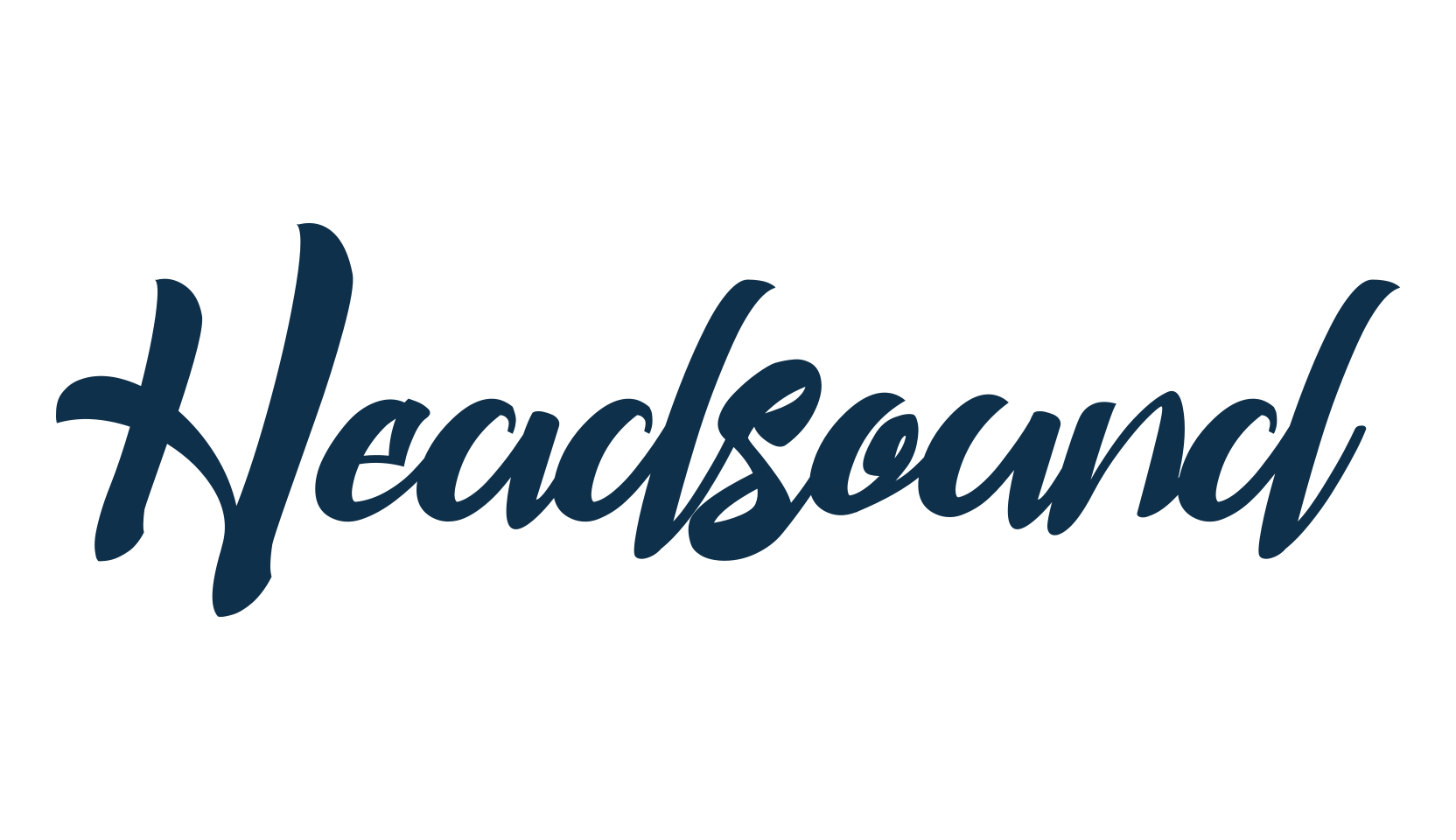 Headsound, script brush fancy decorative calligraphy font preview