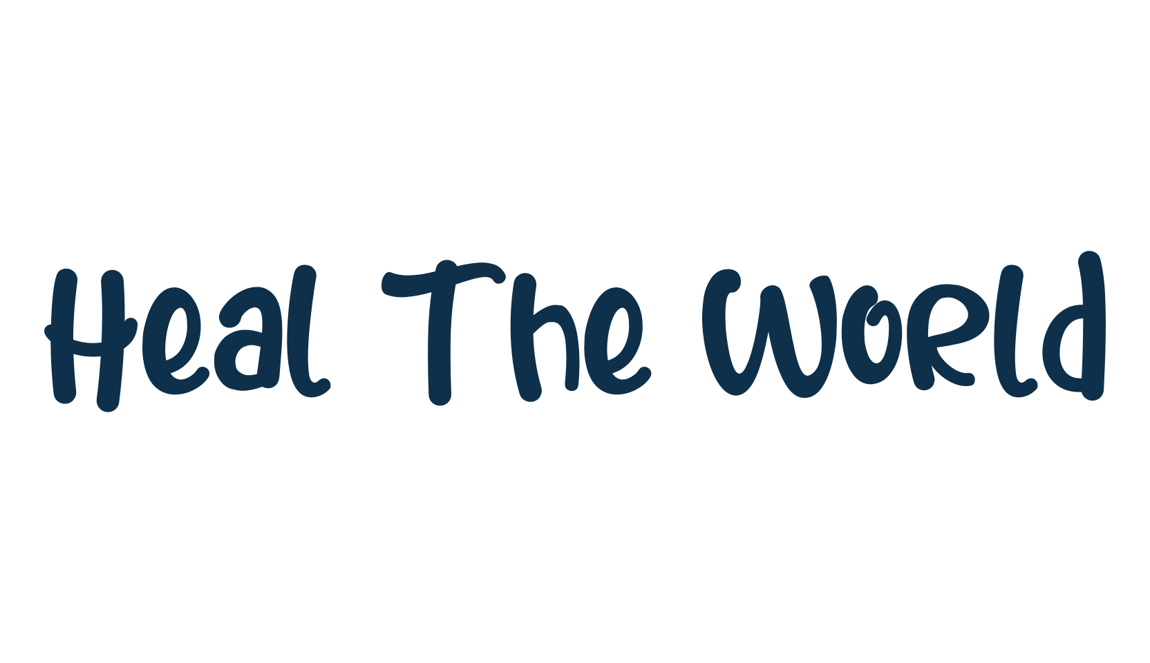 Heal The World, fancy decorative font preview