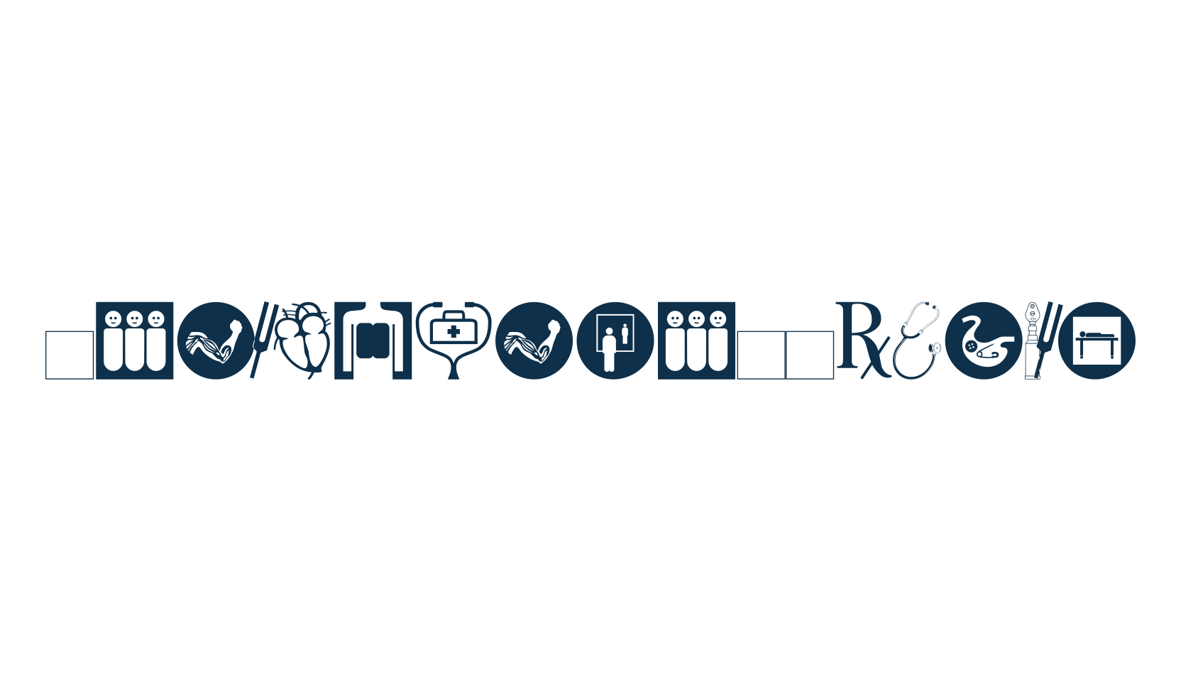 Healthcare Symbols, fancy decorative font preview
