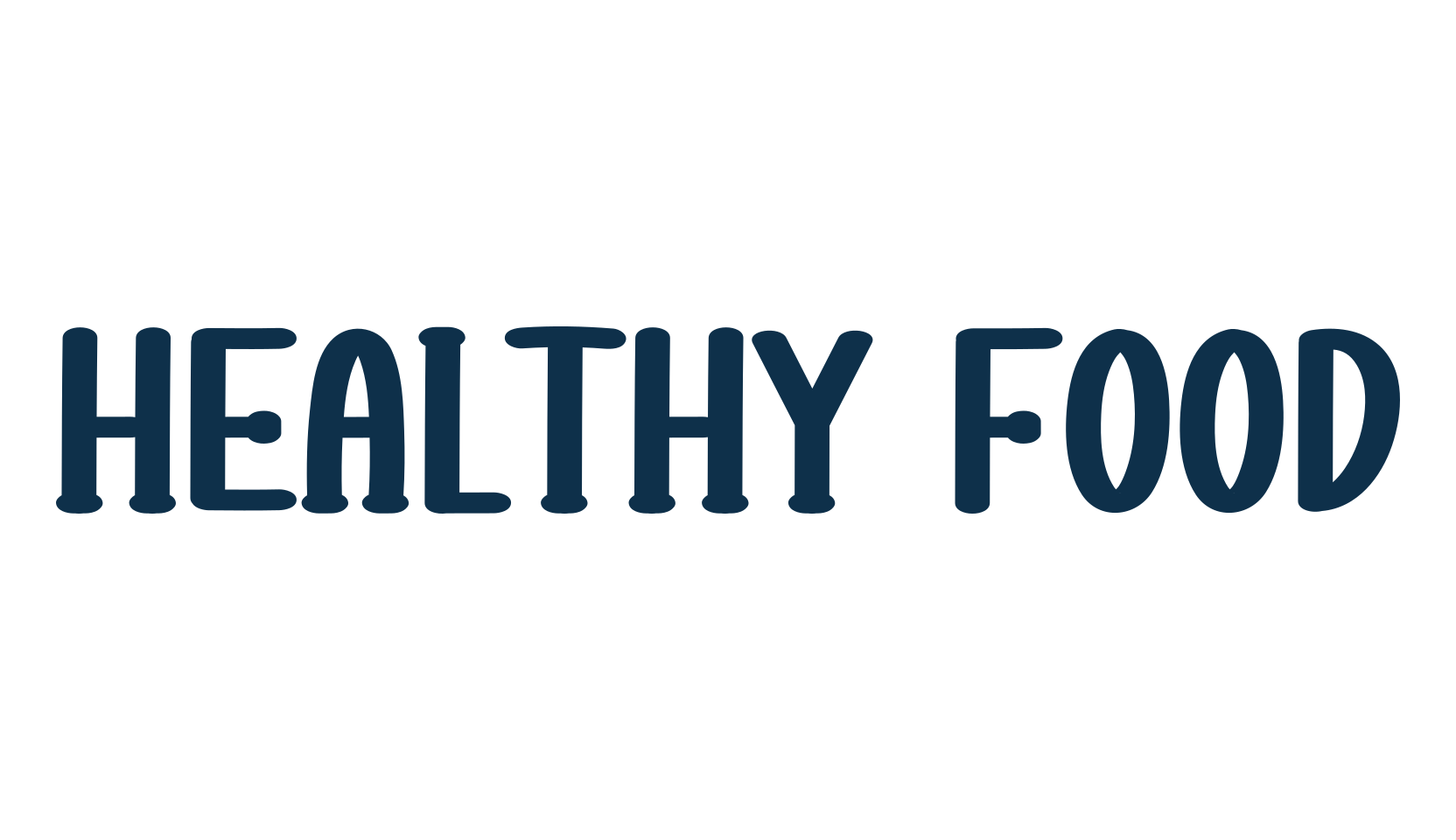 Healthy Food, fancy various decorative script calligraphy font preview