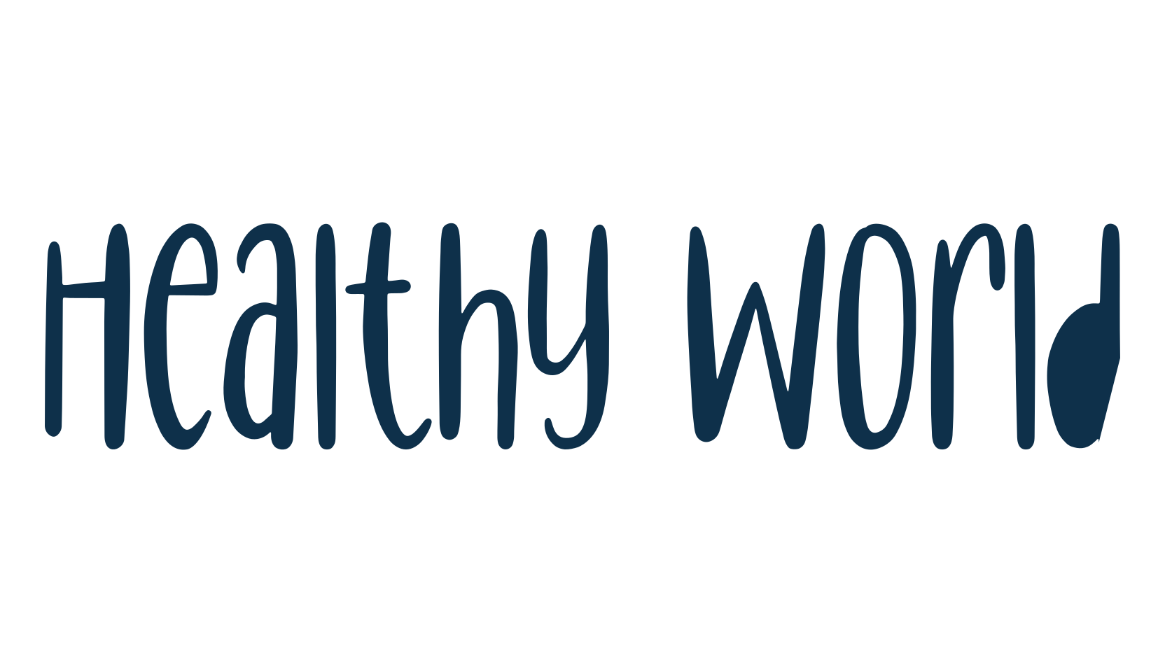 Healthy World, display market font preview