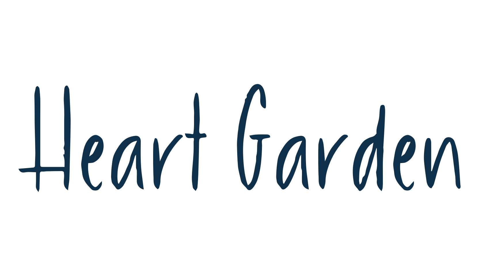 Heart Garden, script handwritten fancy decorative calligraphy font preview