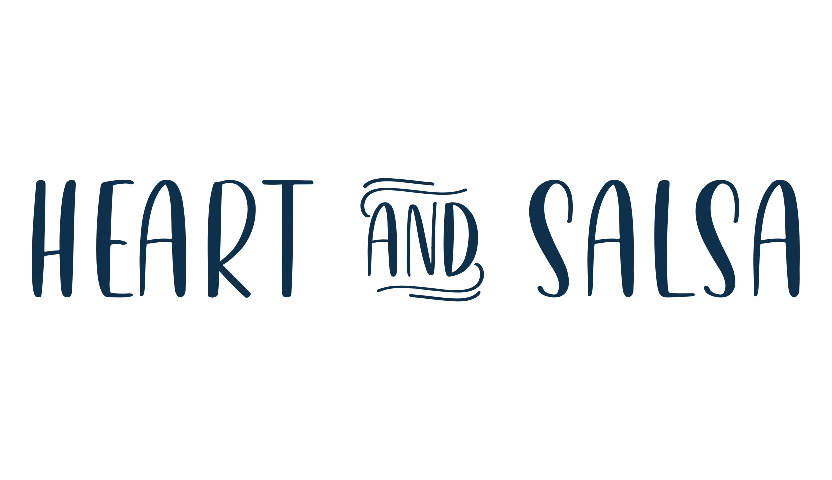 Heart & Salsa, fancy decorative font preview