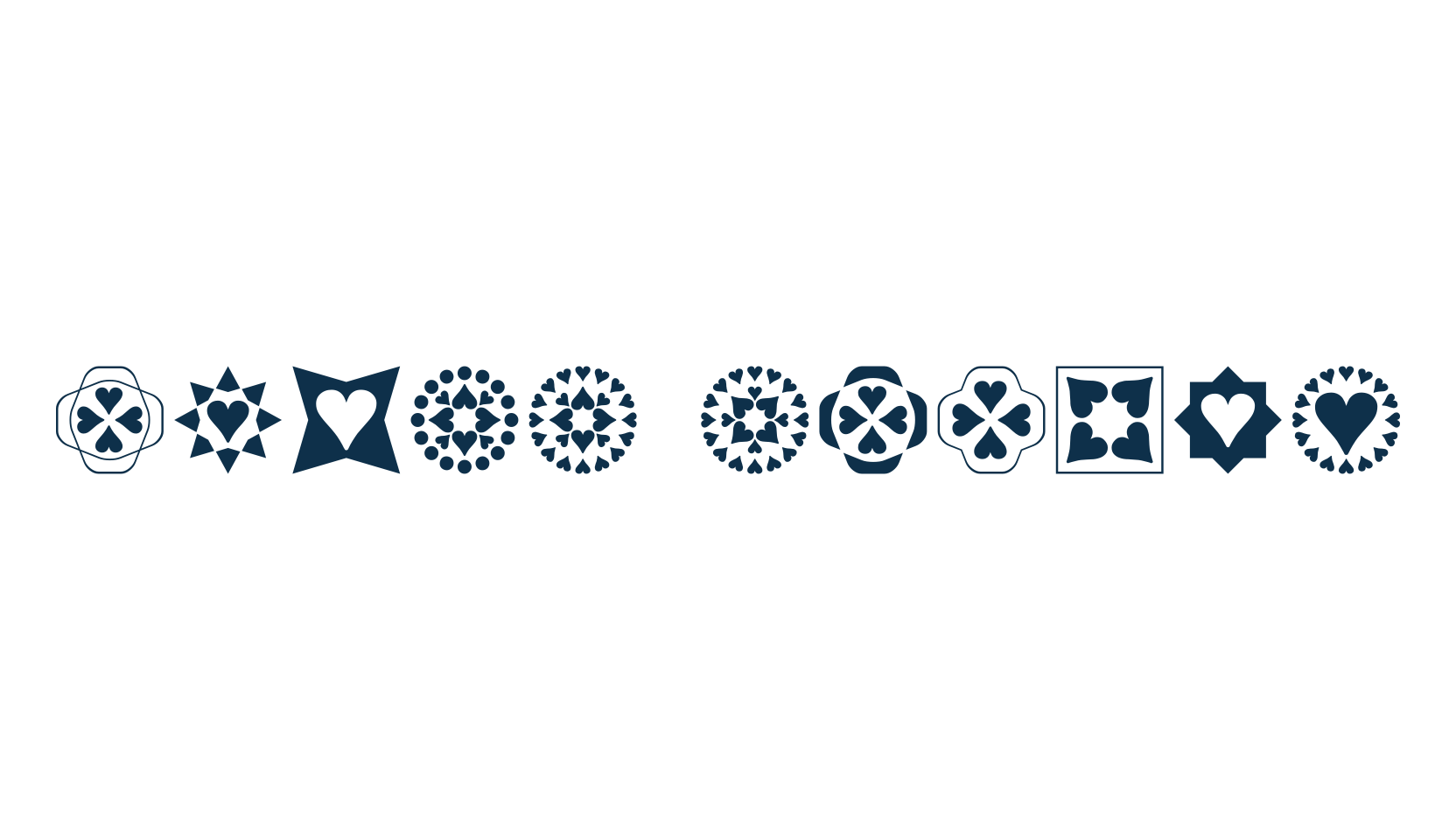 Heart Things, display market font preview