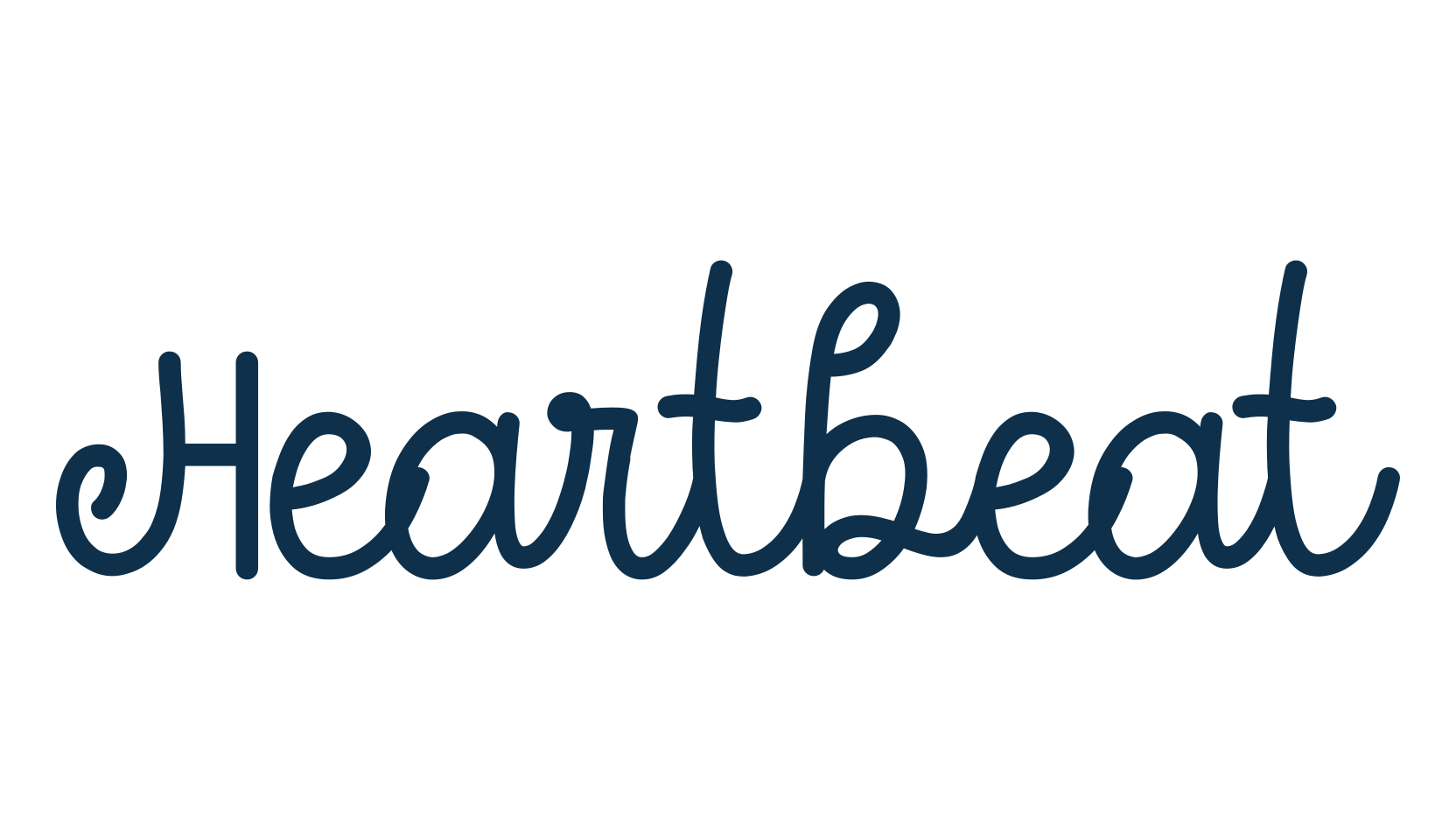Heartbeat, script handwritten fancy decorative calligraphy font preview