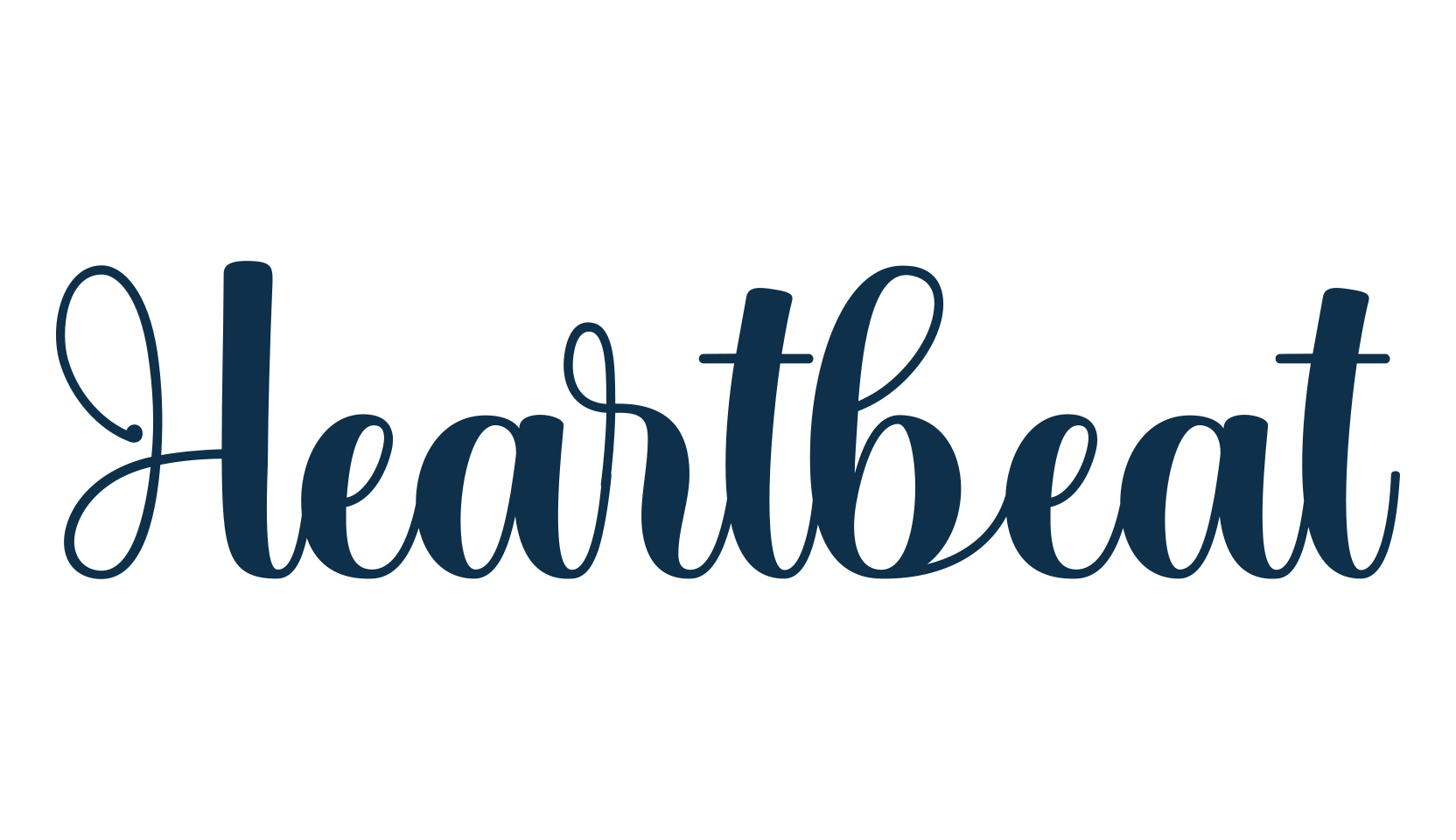 Heartbeat (heartbeat-3), script calligraphy fancy decorative font preview