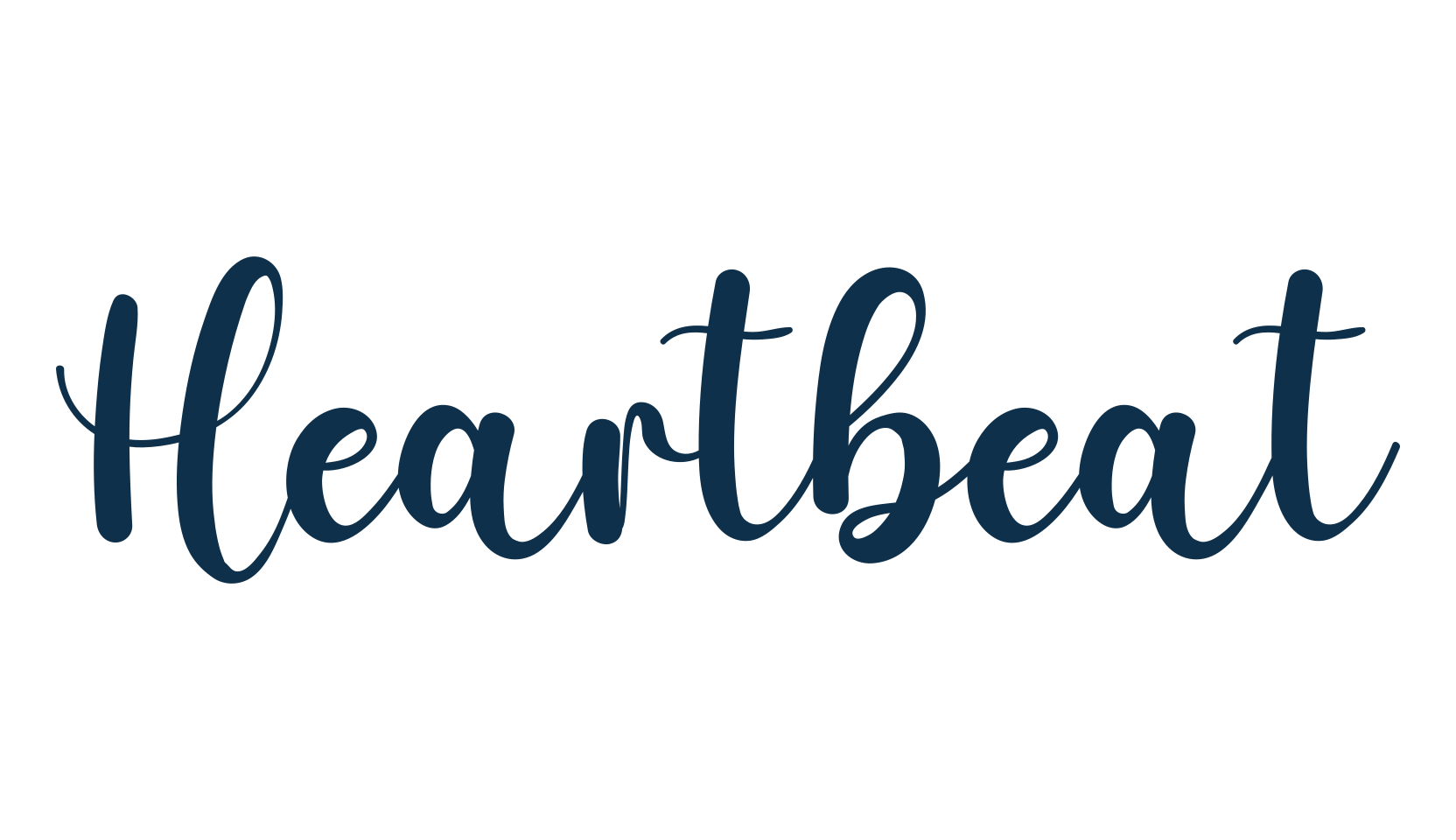 Heartbeat (heartbeat-6), script handwritten fancy decorative calligraphy font preview