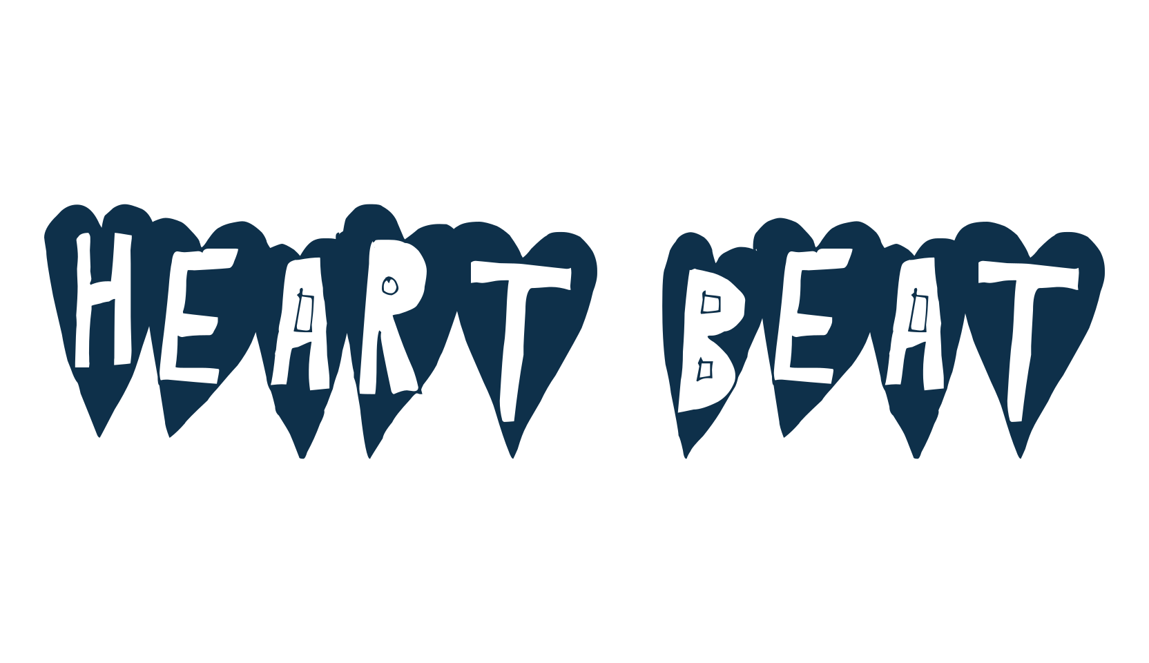 Heart Beat, fancy decorative font preview