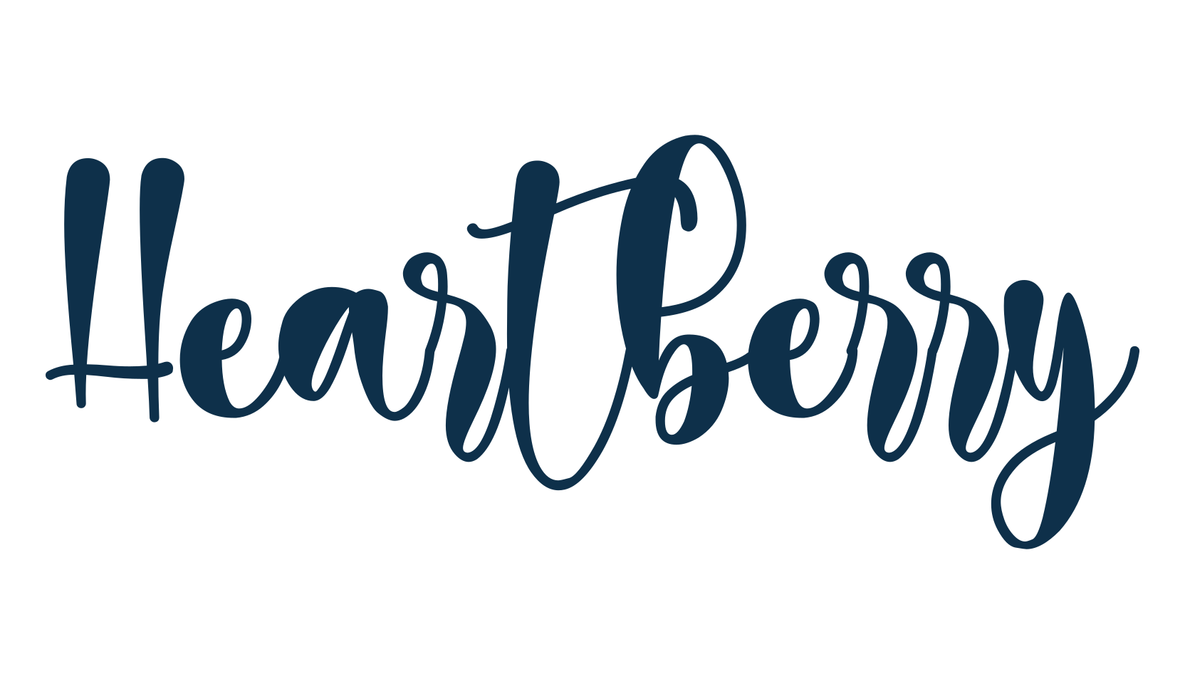 Heartberry, fancy various decorative script calligraphy font preview