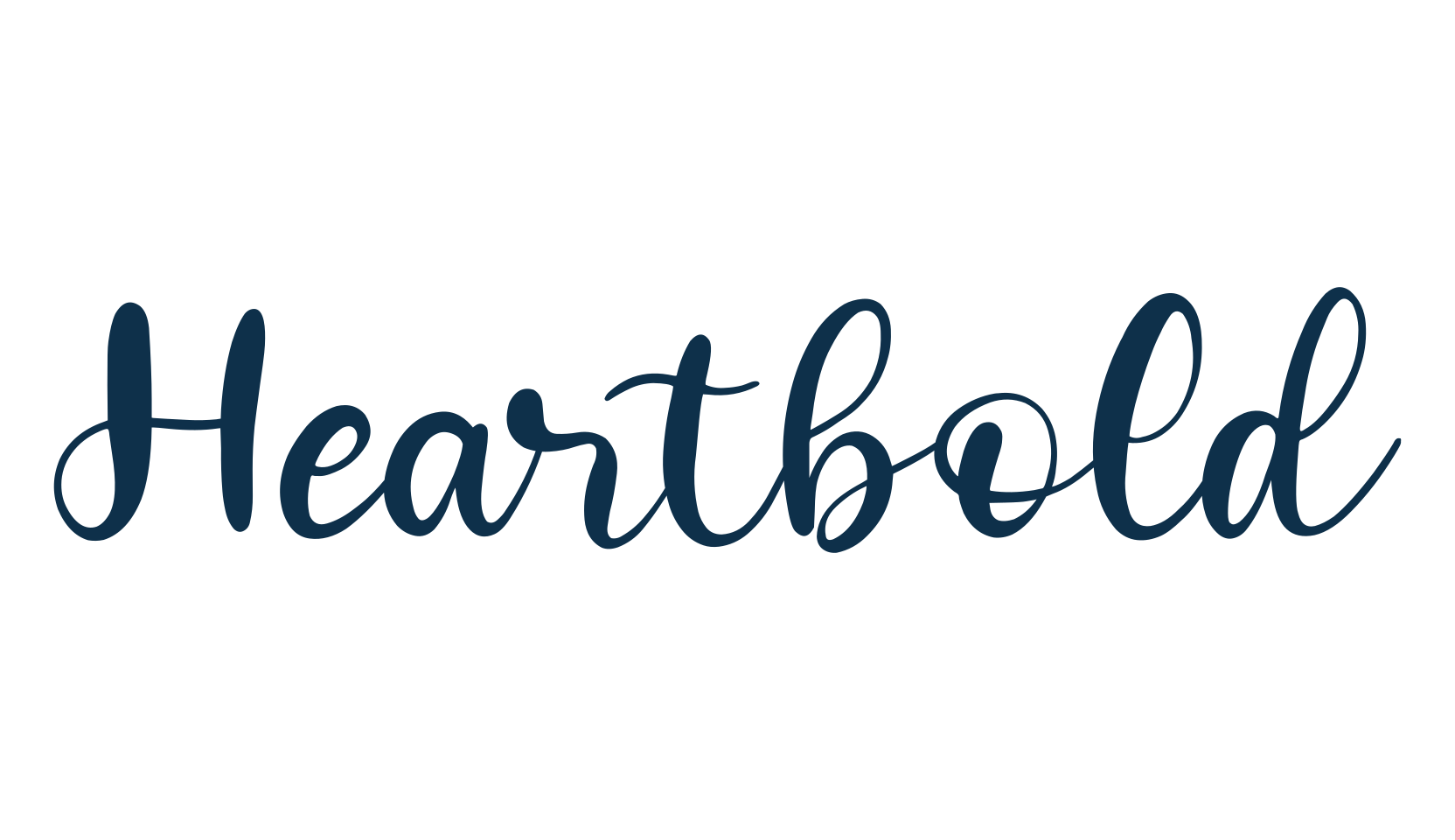 Heartbold, display market font preview