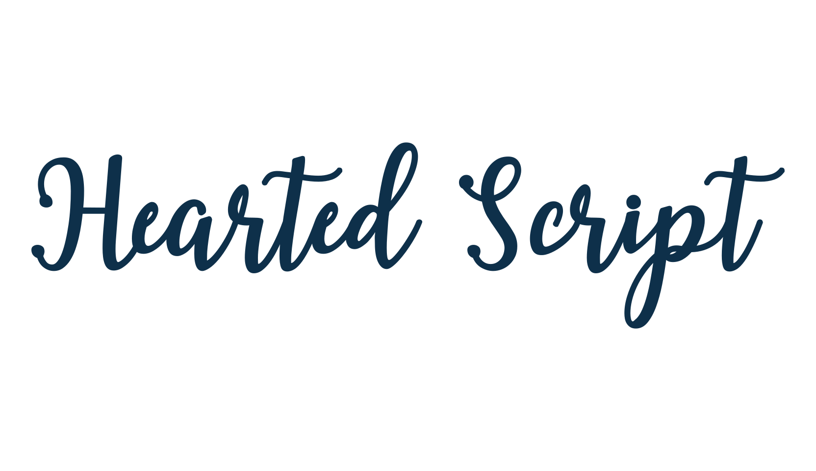 Hearted Script, script calligraphy fancy decorative font preview