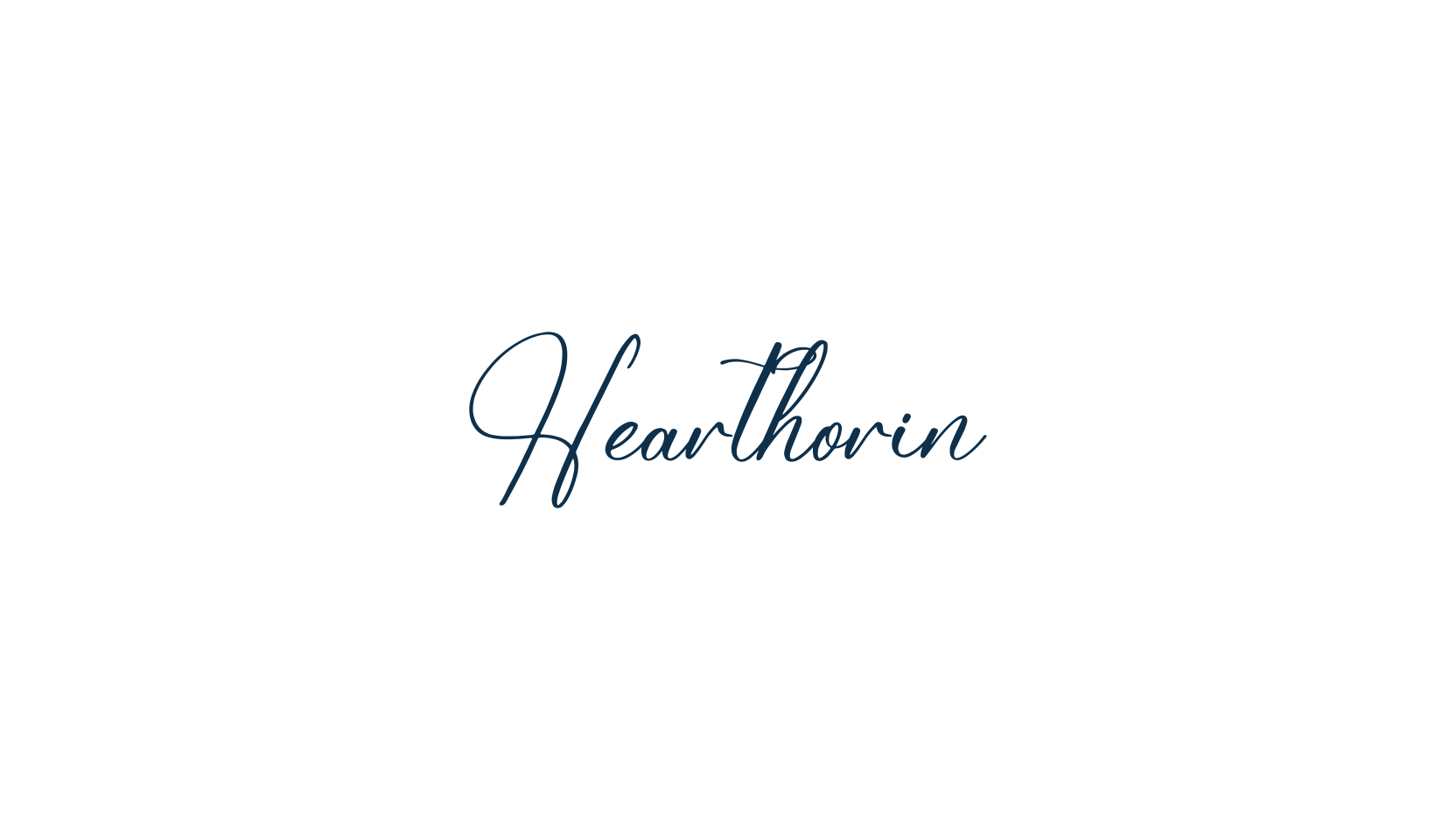 Hearthorin, handwriting font preview