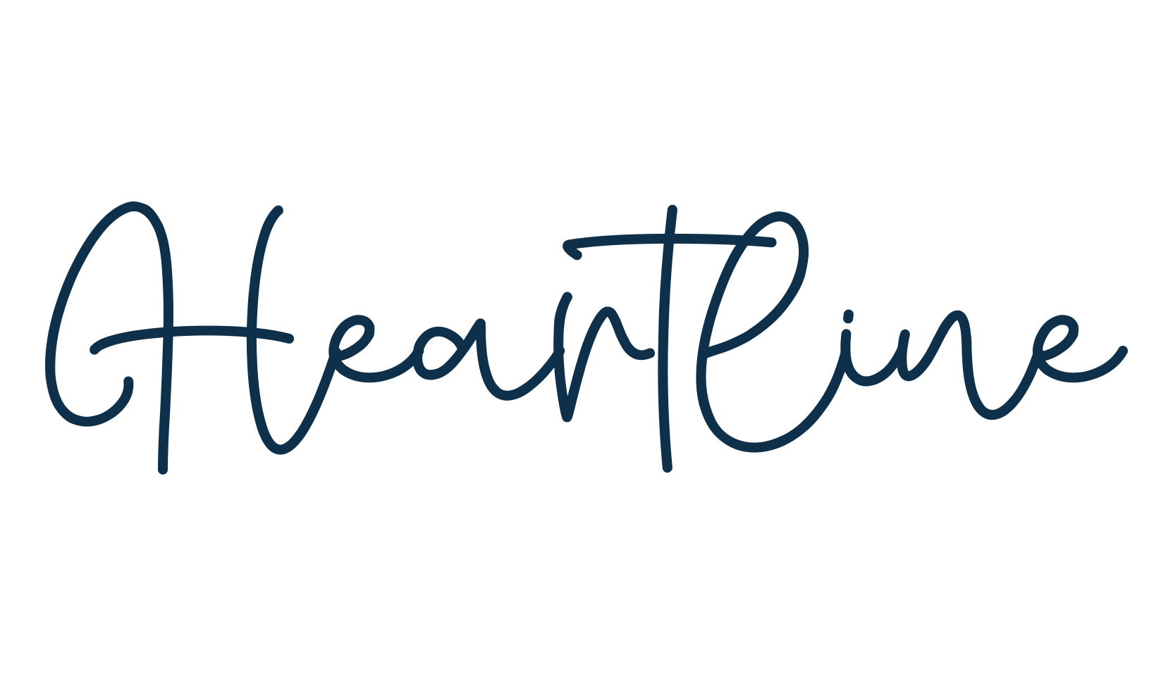 Heartline, script handwritten fancy decorative calligraphy font preview