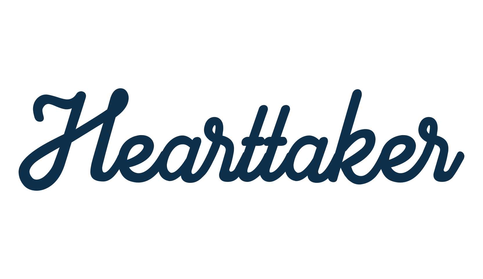 Hearttaker, fancy decorative font preview