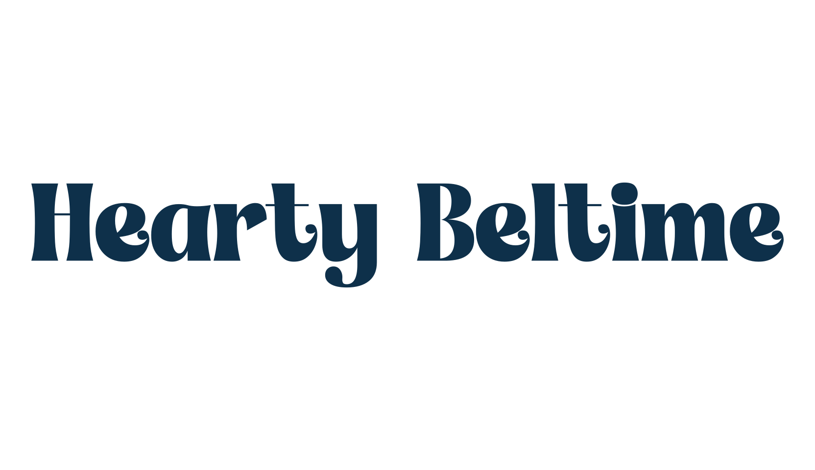 Hearty Beltime, fancy retro decorative font preview