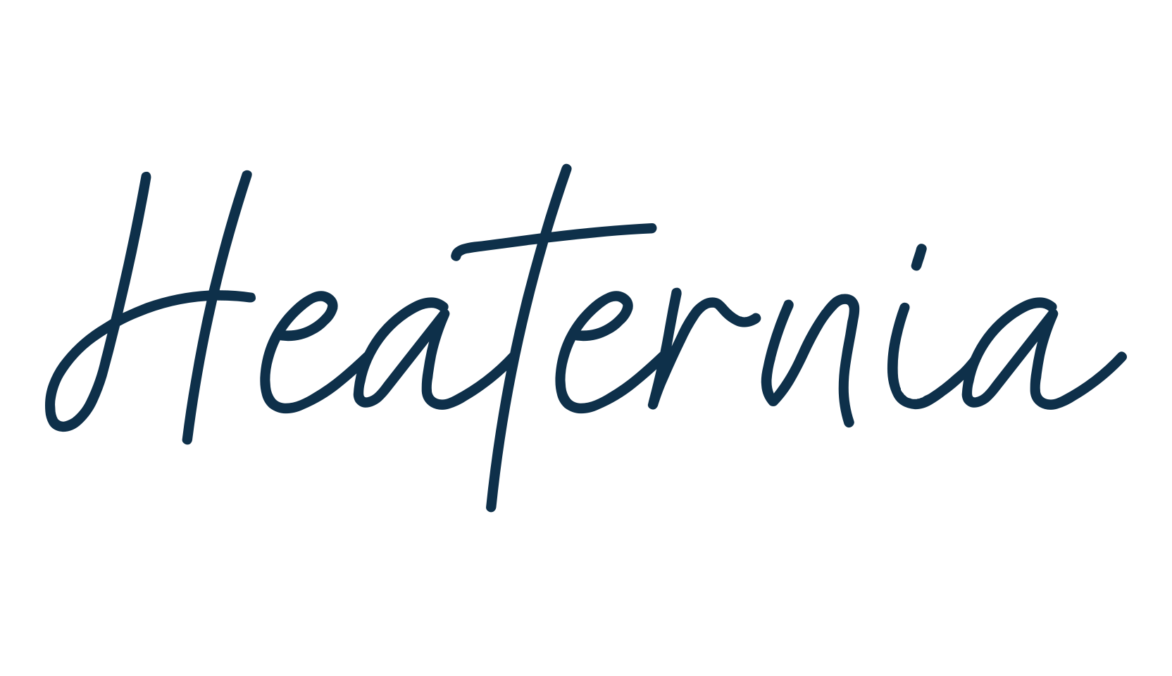Heaternia, script handwritten fancy decorative calligraphy font preview