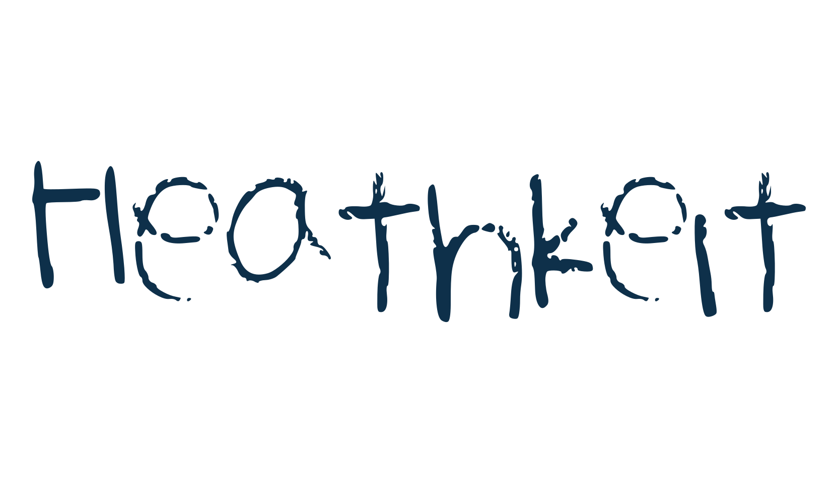 Heathkeit, script trash fancy decorative calligraphy font preview