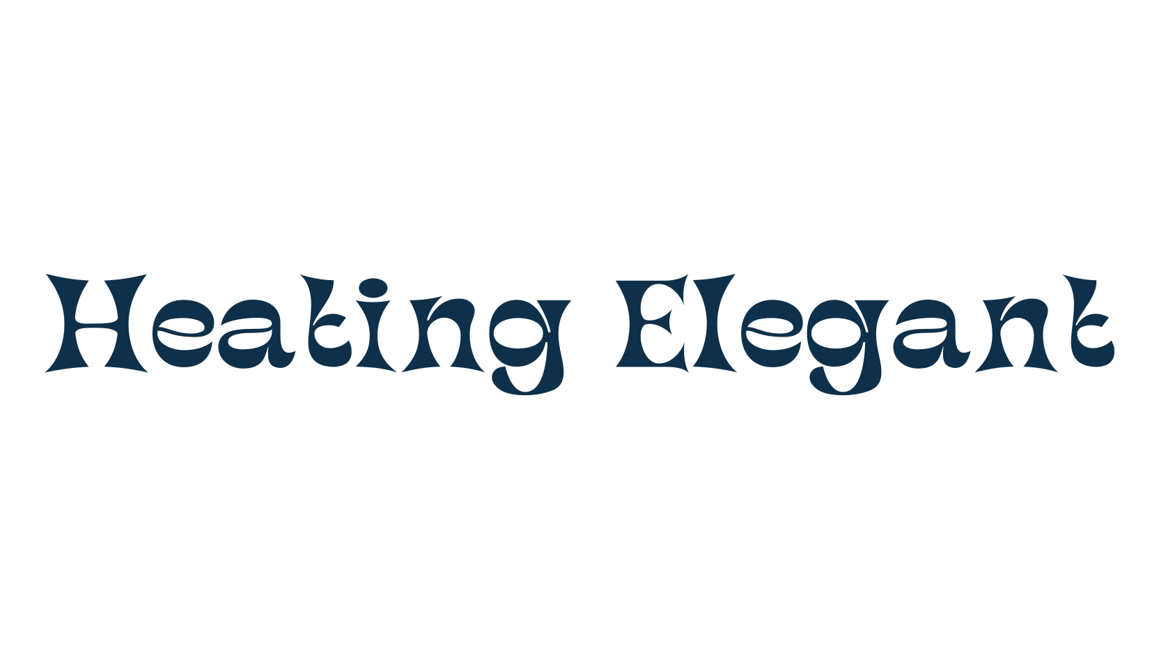 Heating Elegant, groovy font preview