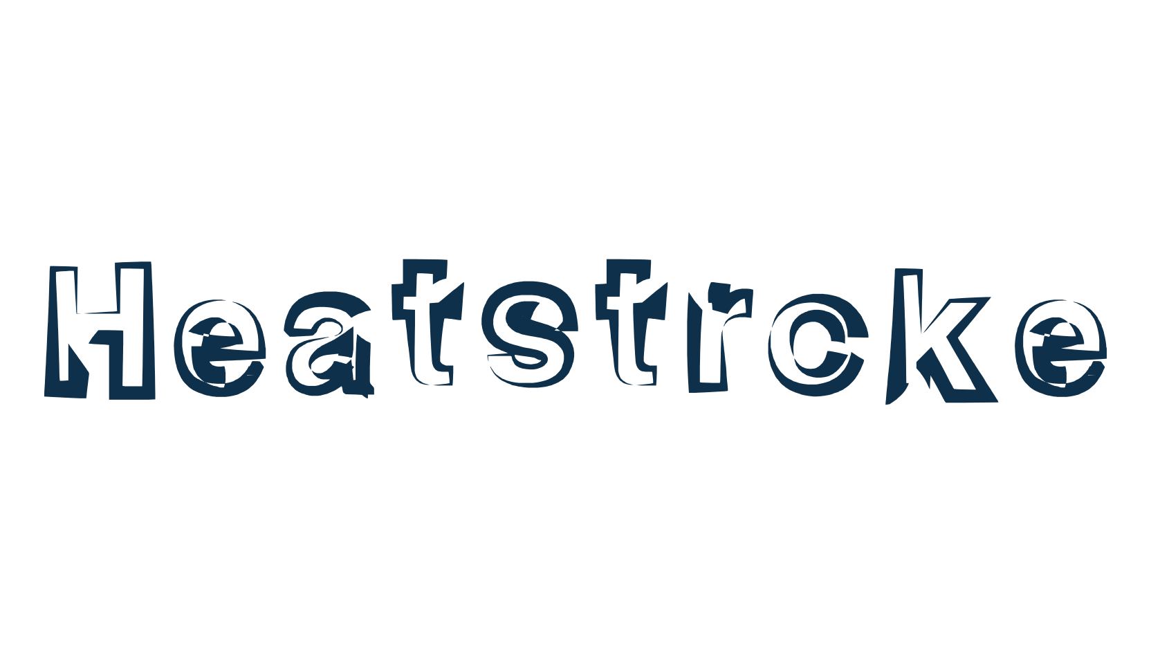 Heatstroke, distorted font preview