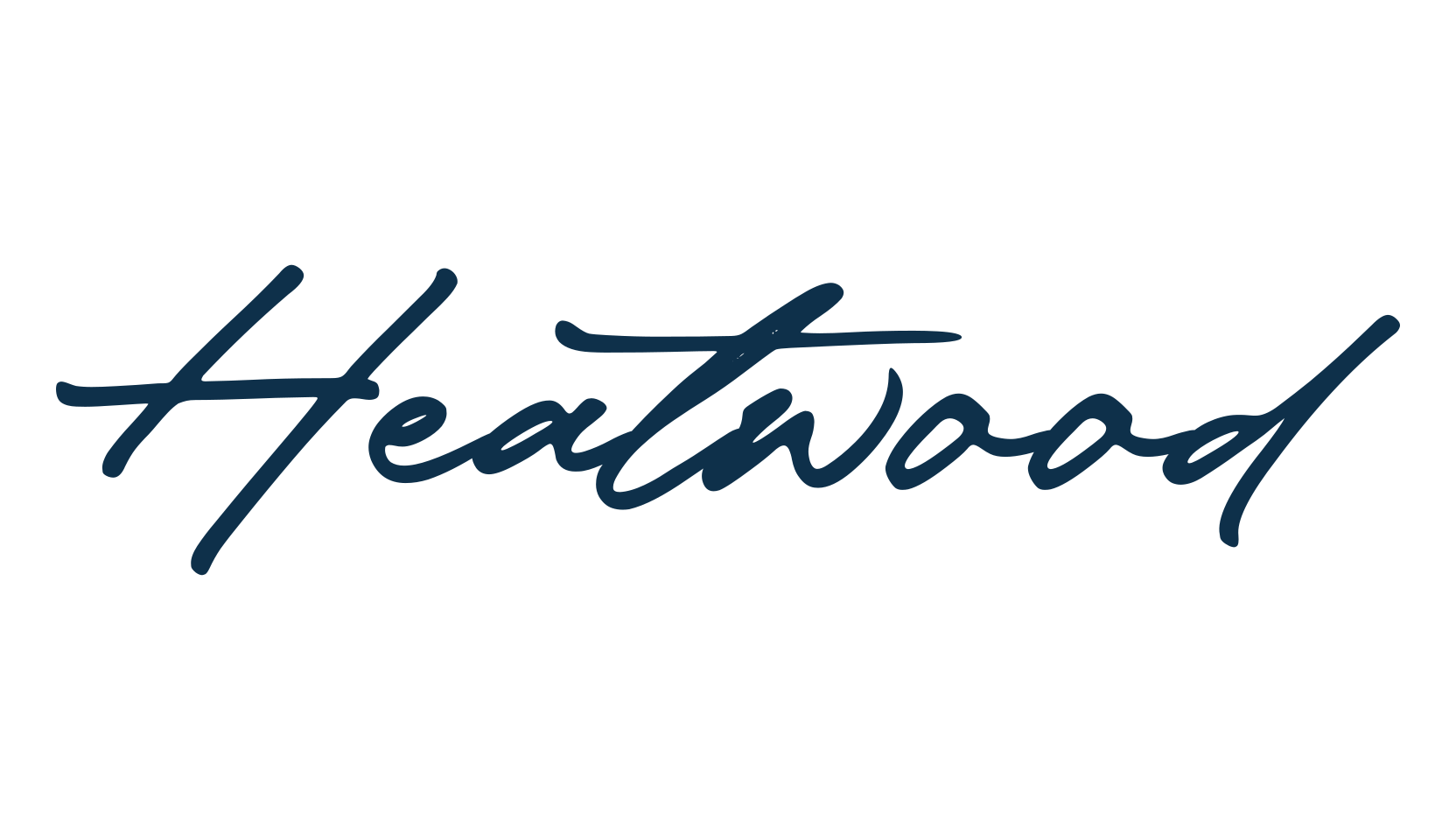 Heatwood, script handwritten fancy decorative calligraphy font preview