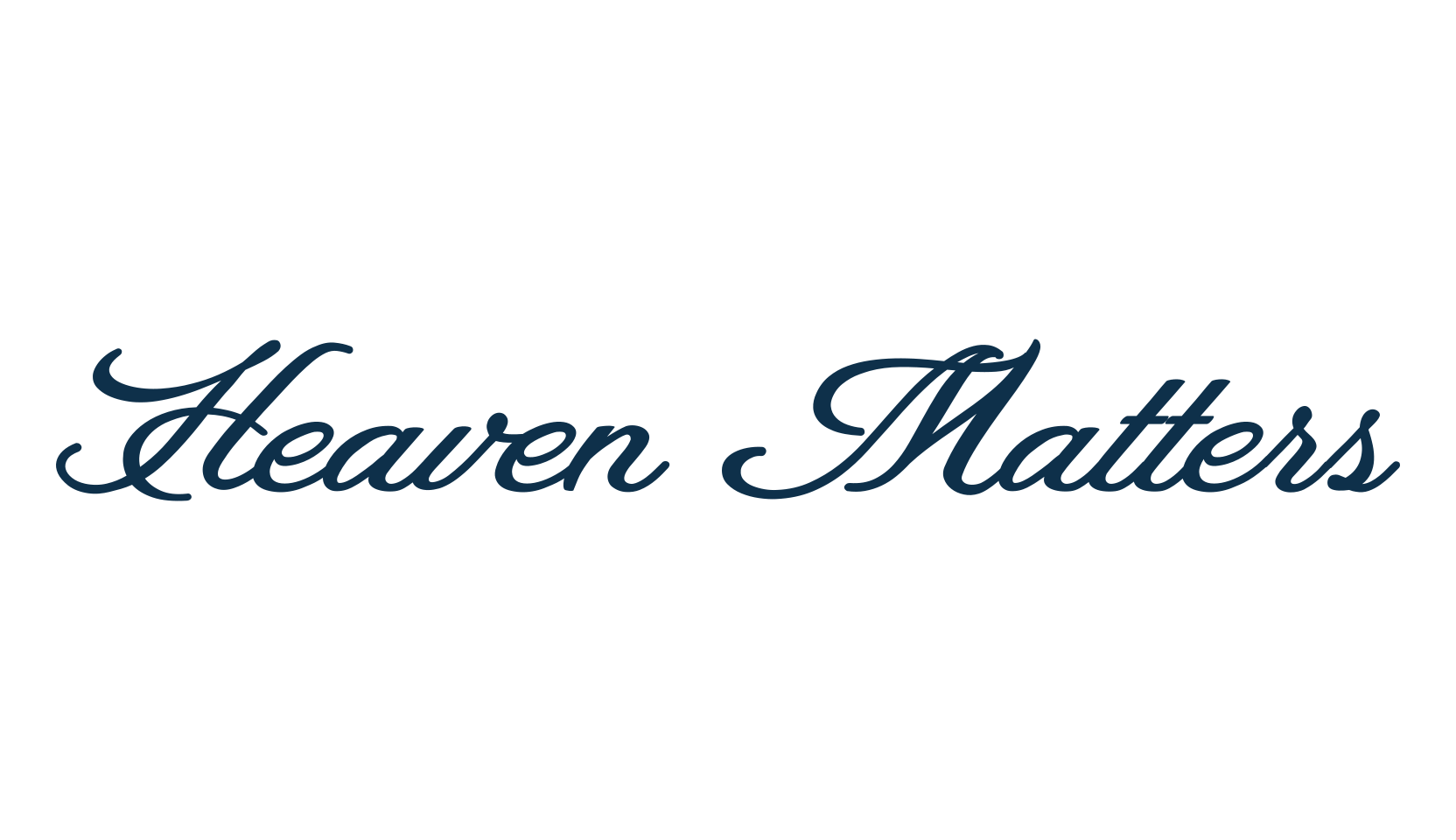 Heaven Matters, calligraphy font preview