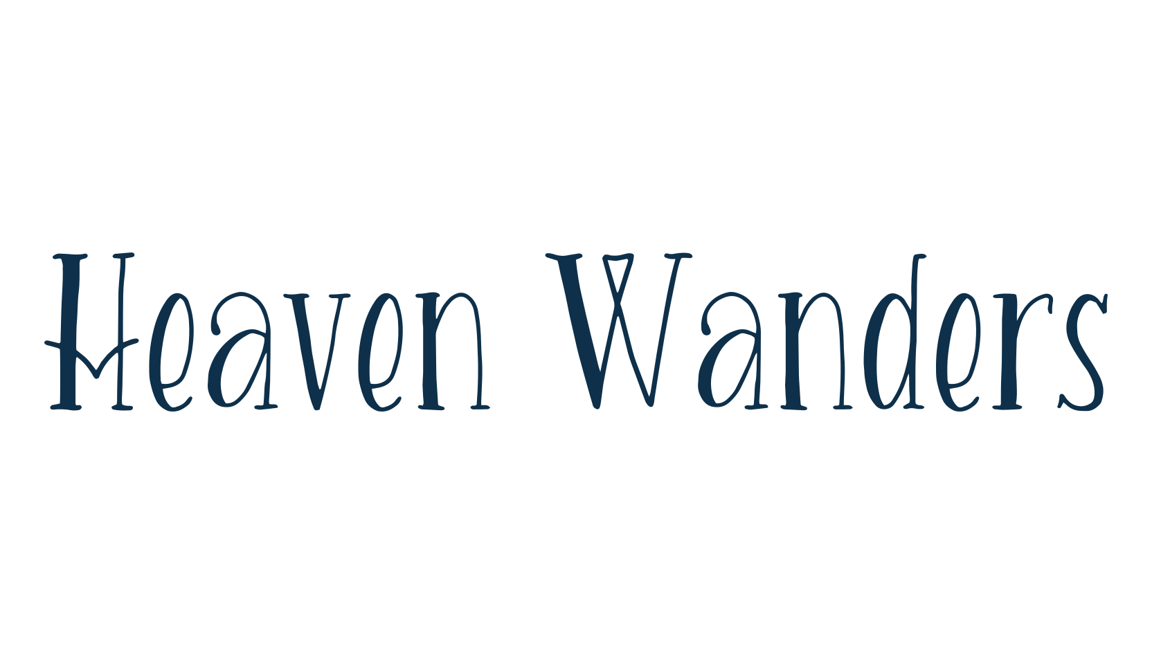 Heaven Wanders, fancy various decorative font preview