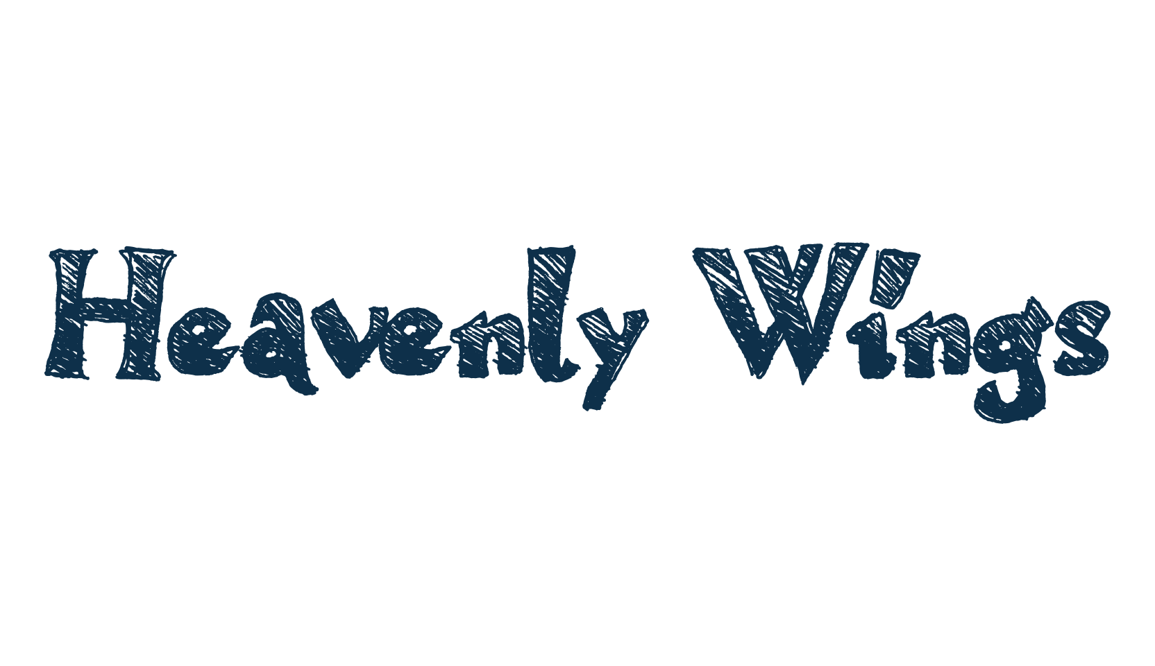 Heavenly Wings, various font preview