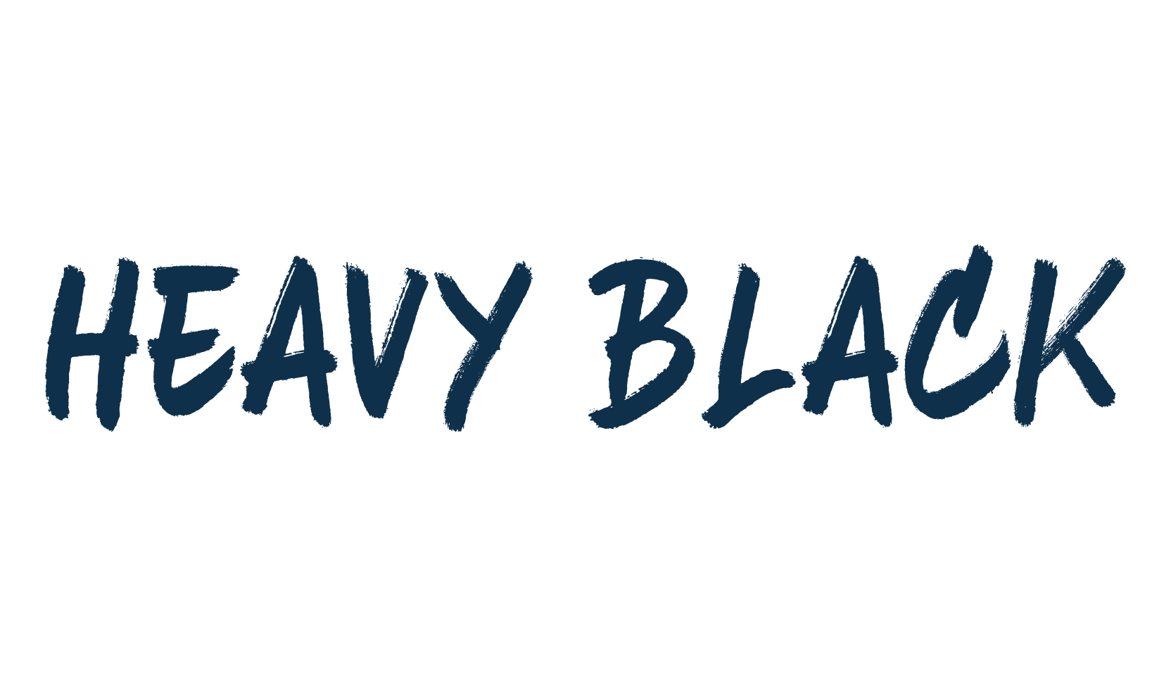 Heavy Black, script brush fancy decorative calligraphy font preview