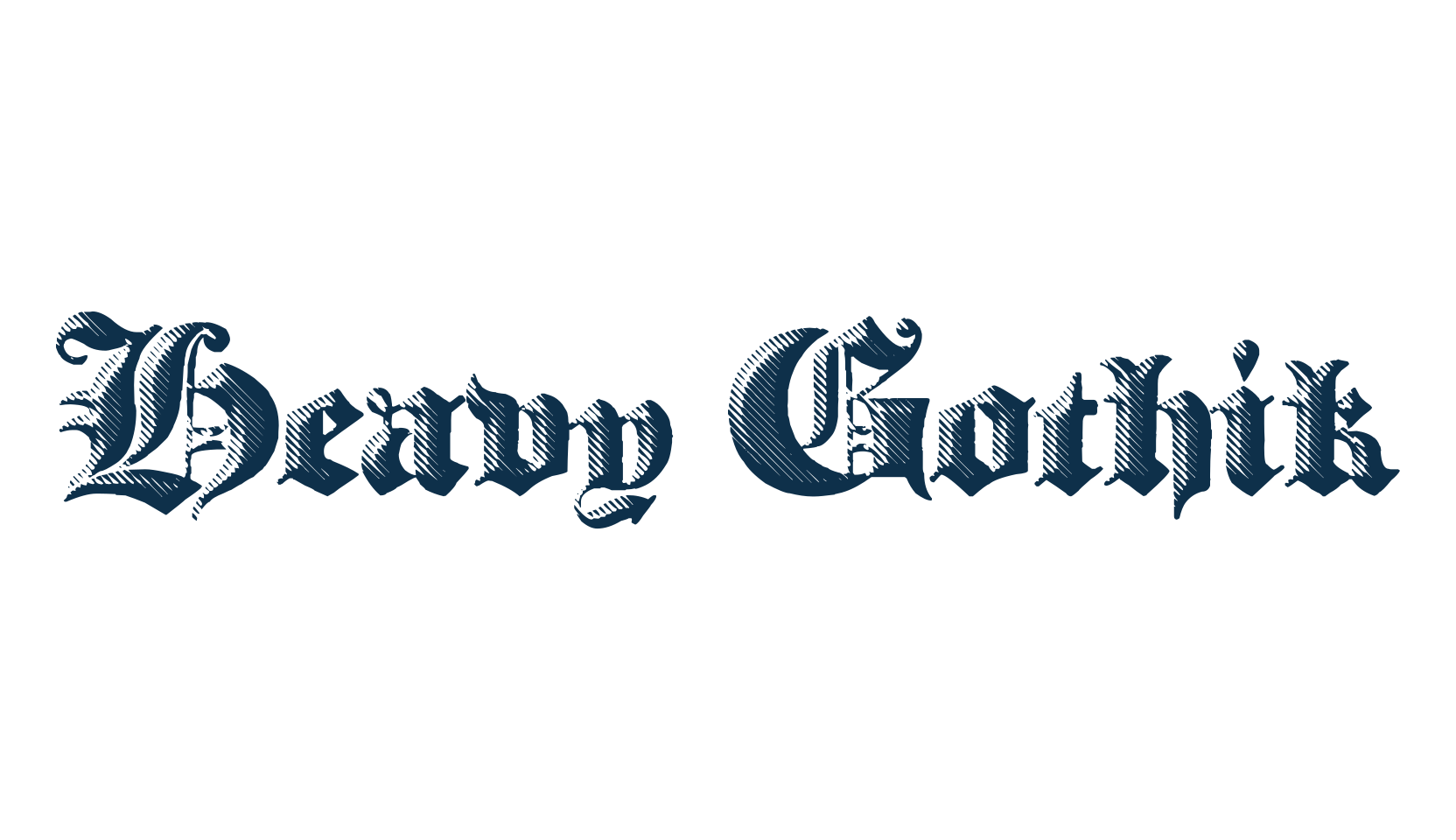 Heavy Gothik, medieval font preview