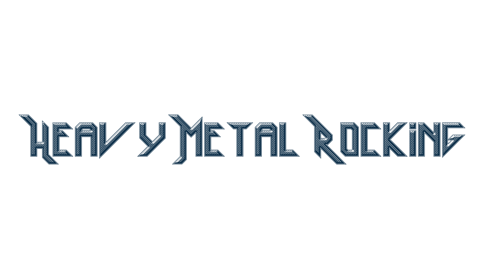 Heavy Metal Rocking, gothic modern font preview