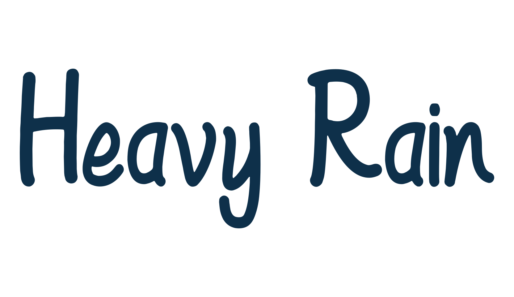 Heavy Rain (heavy-rain), script handwritten fancy decorative calligraphy font preview