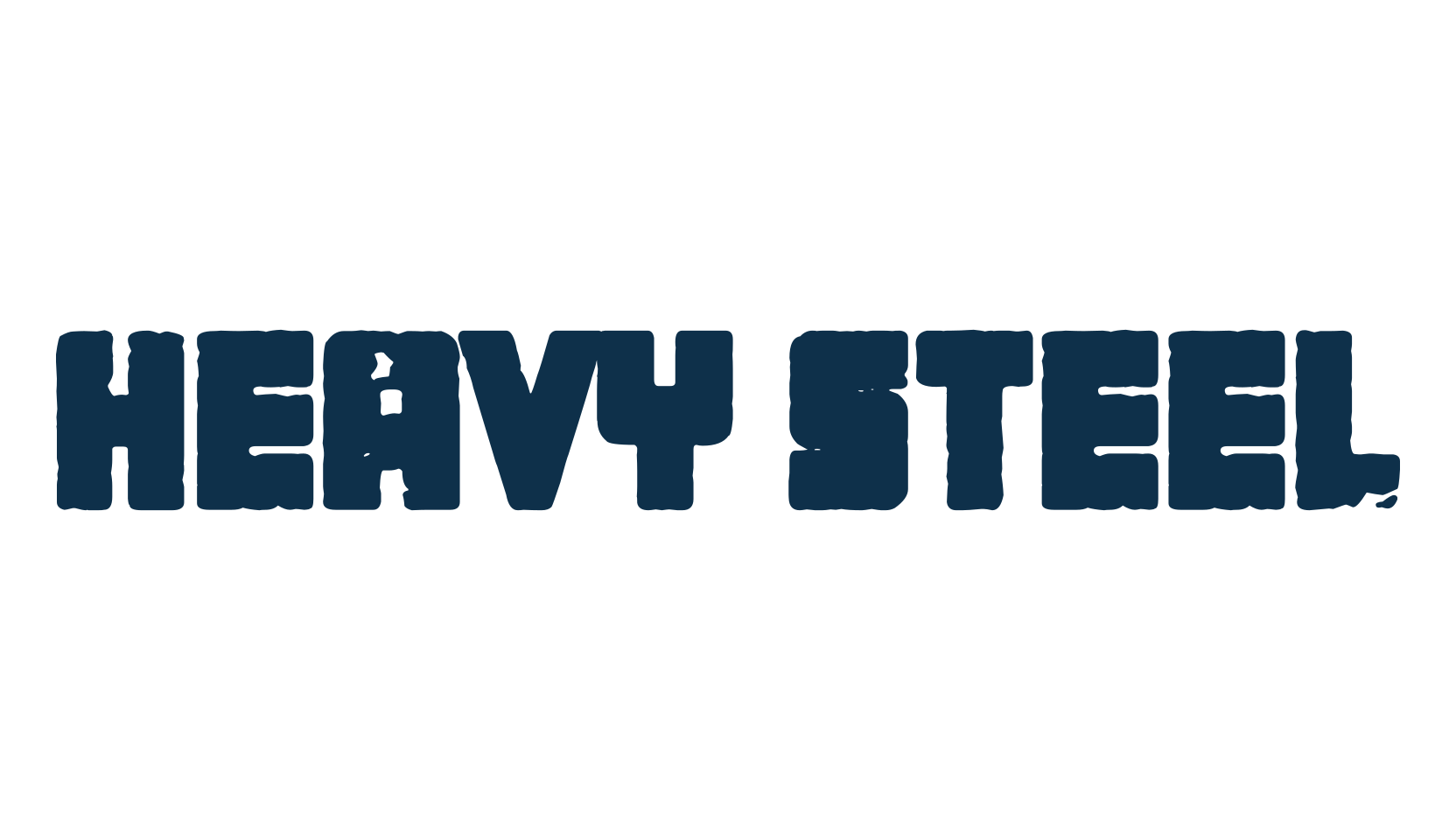 Heavy Steel, fancy eroded decorative font preview