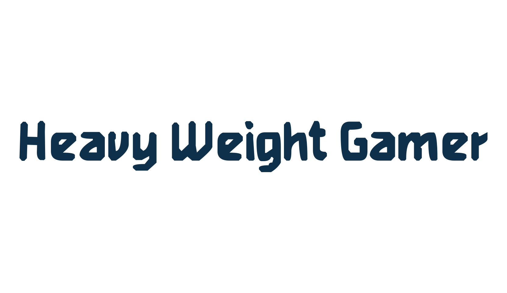 Heavy Weight Gamer, eroded font preview