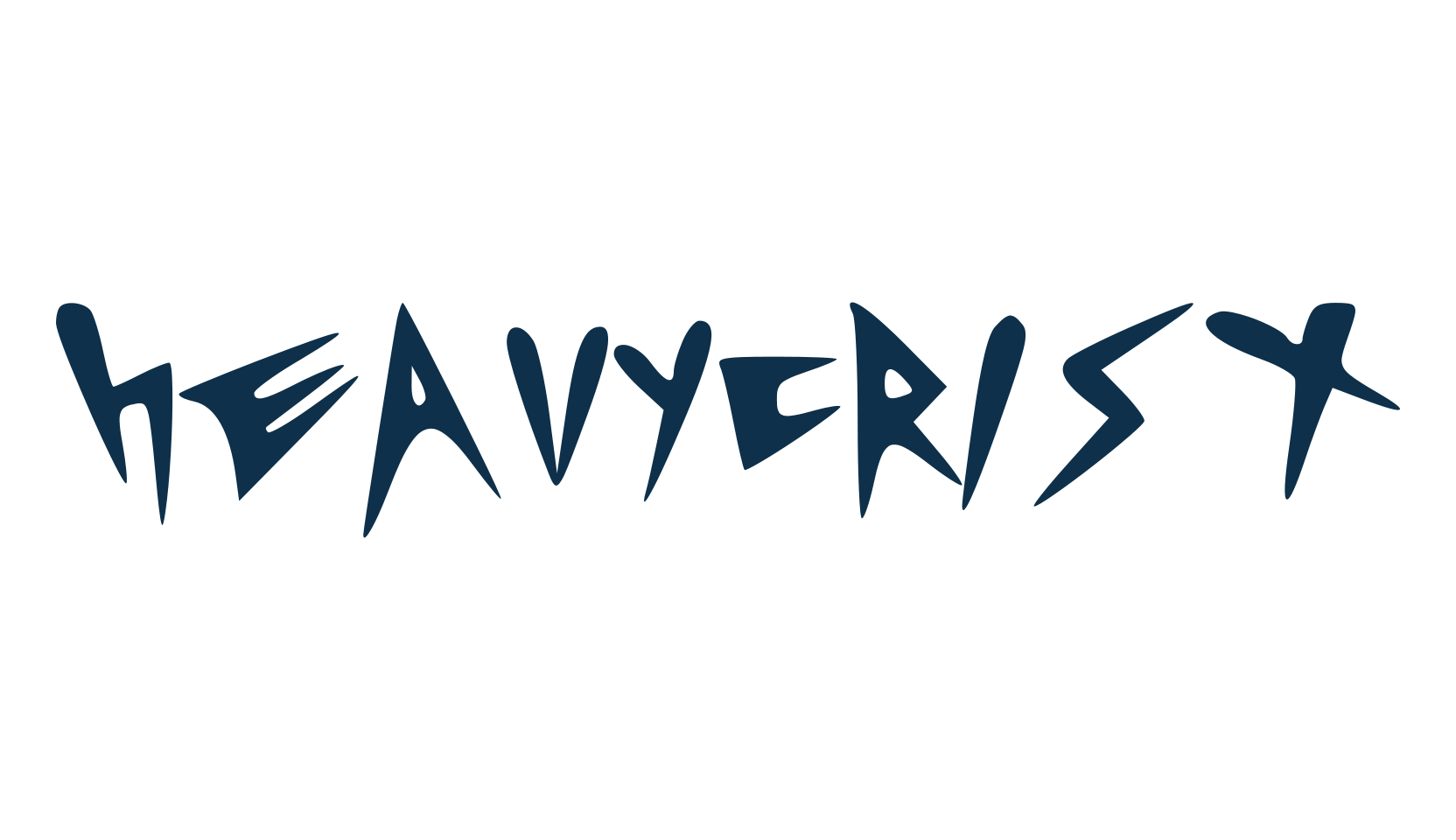 Heavycrist, fancy distorted decorative font preview