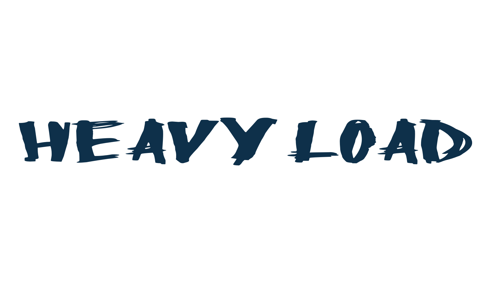 Heavy Load, script brush fancy decorative calligraphy font preview
