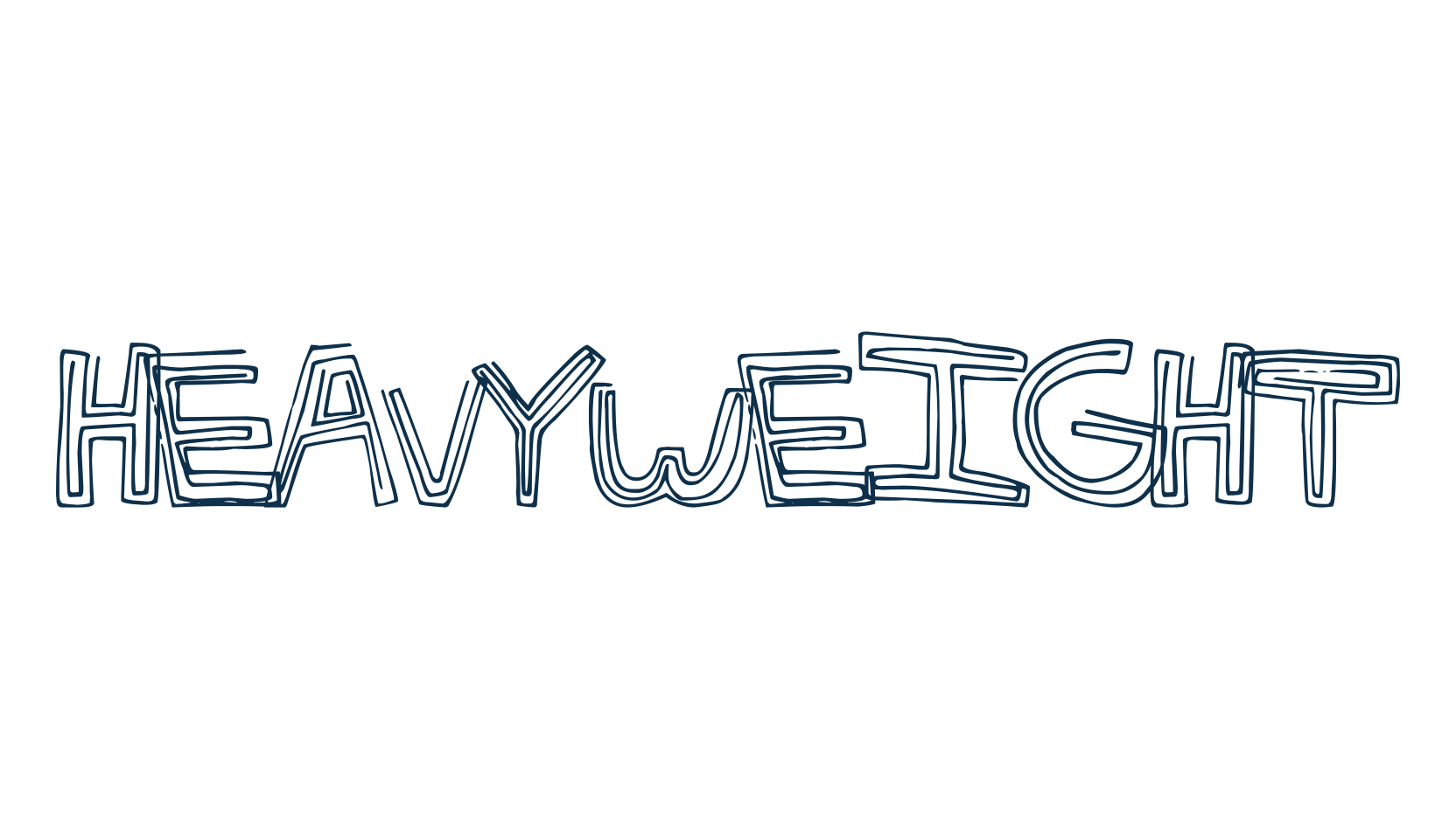 HeavyWeight, cartoon font preview