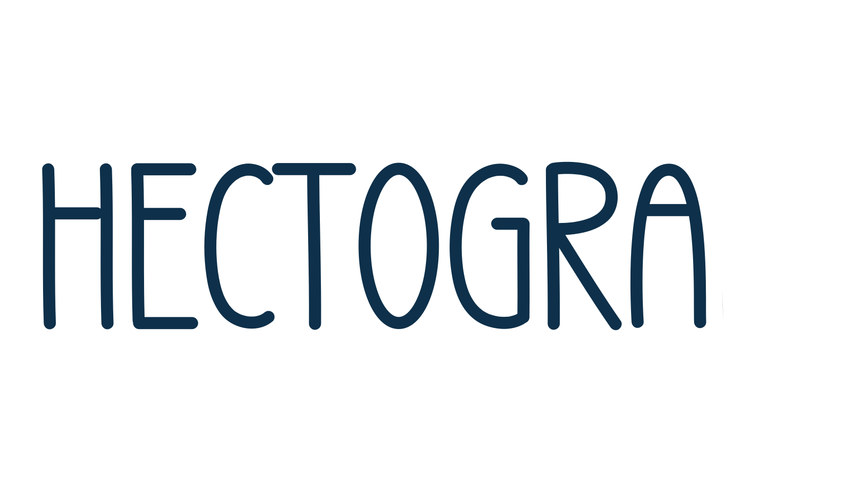 Hectogram, display market font preview
