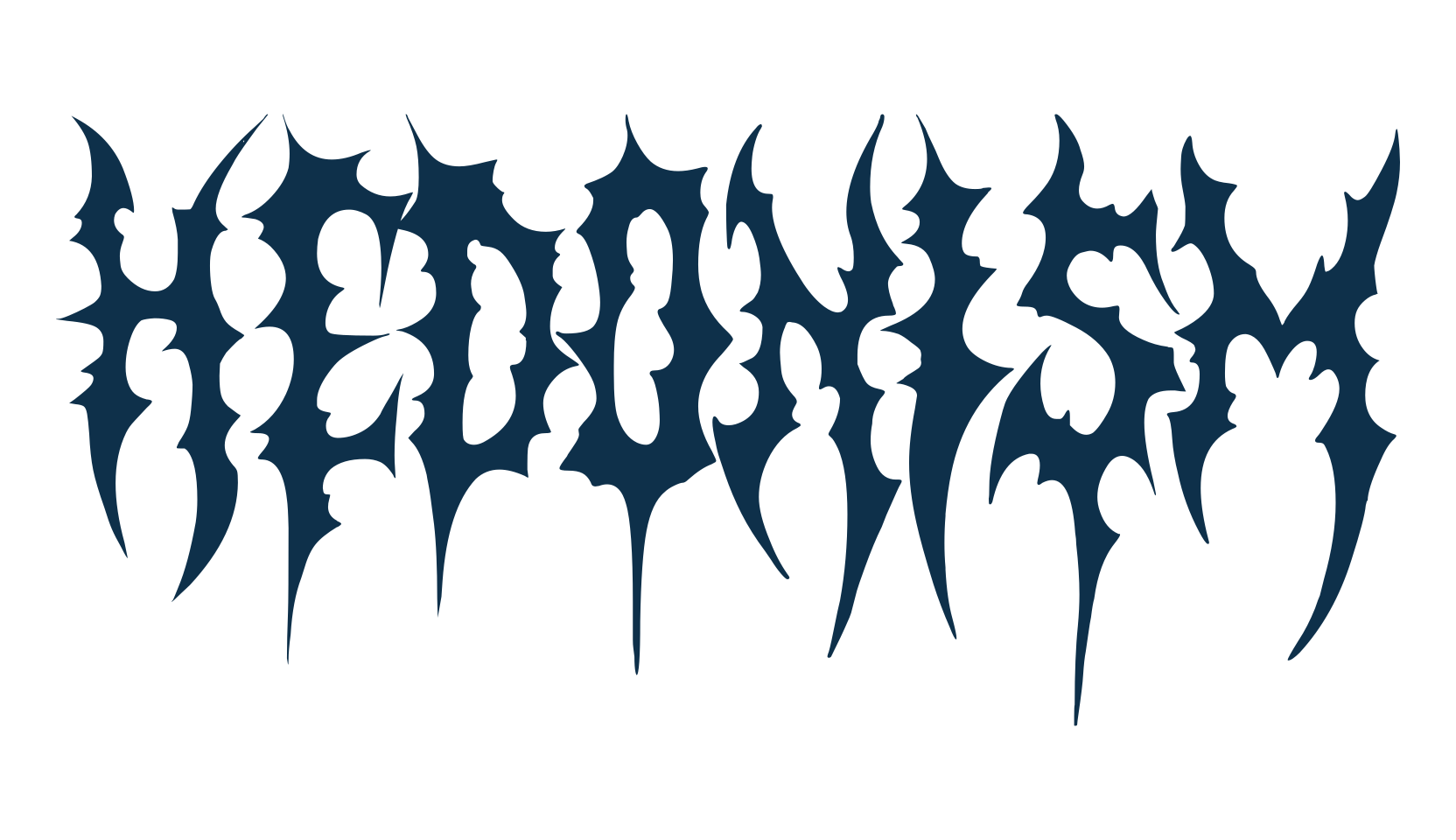 Hedonism, holiday halloween fancy decorative horror font preview
