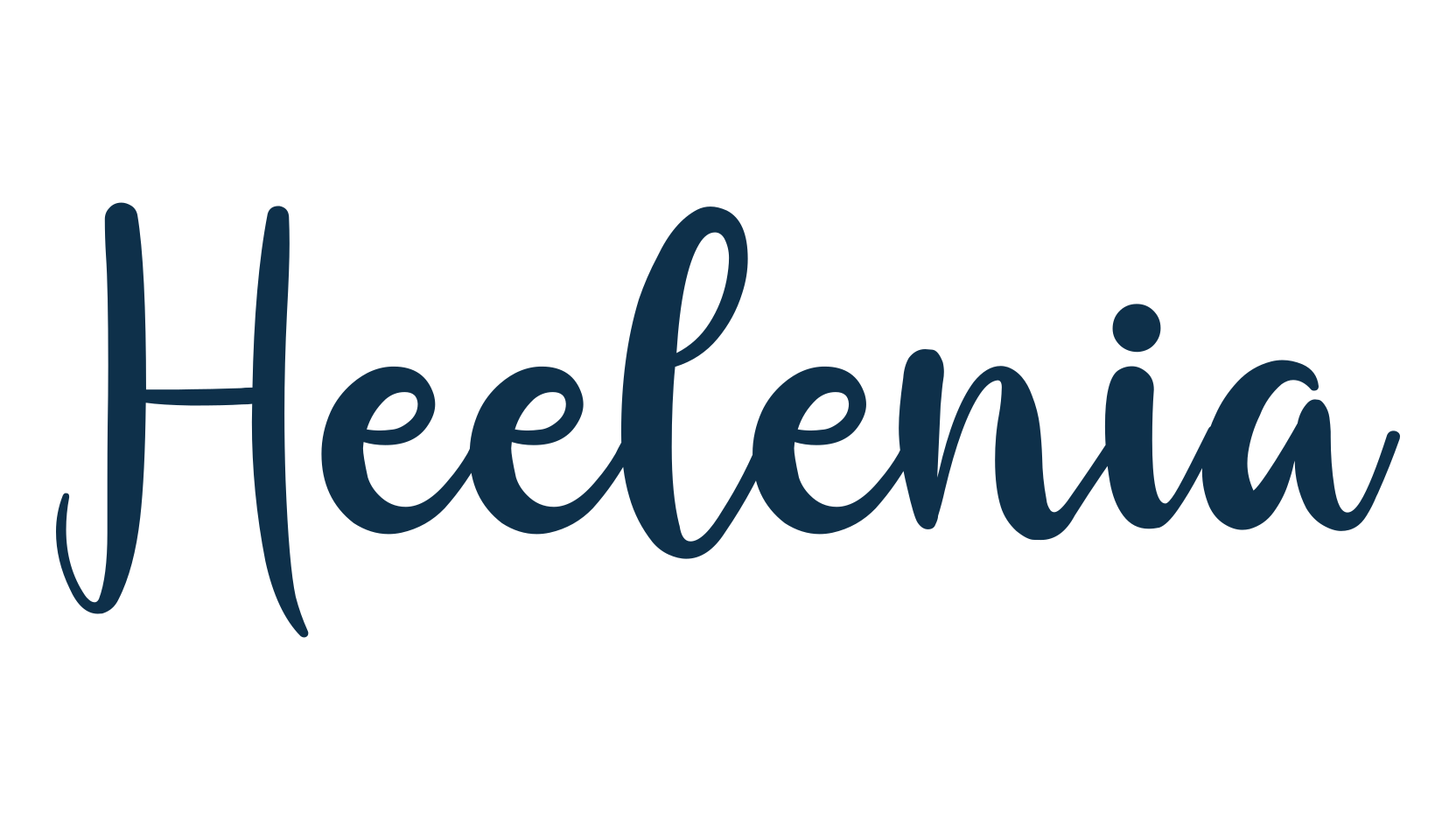 Heelenia, fancy decorative font preview