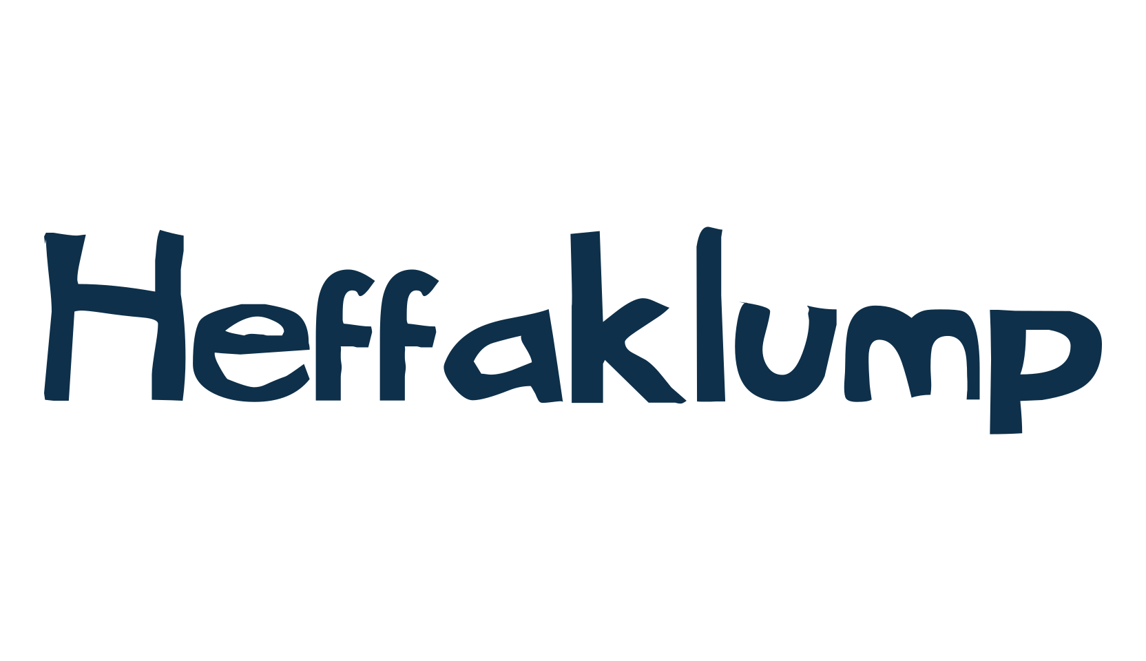Heffaklump, fancy cartoon decorative font preview