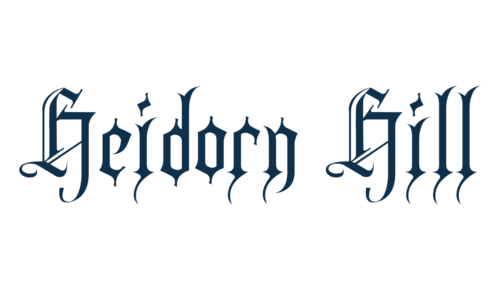 Heidorn Hill, gothic medieval font preview