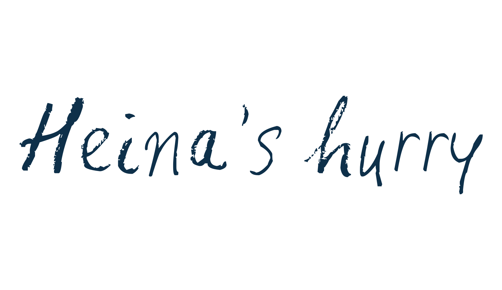 Heina's hurry, handwriting font preview