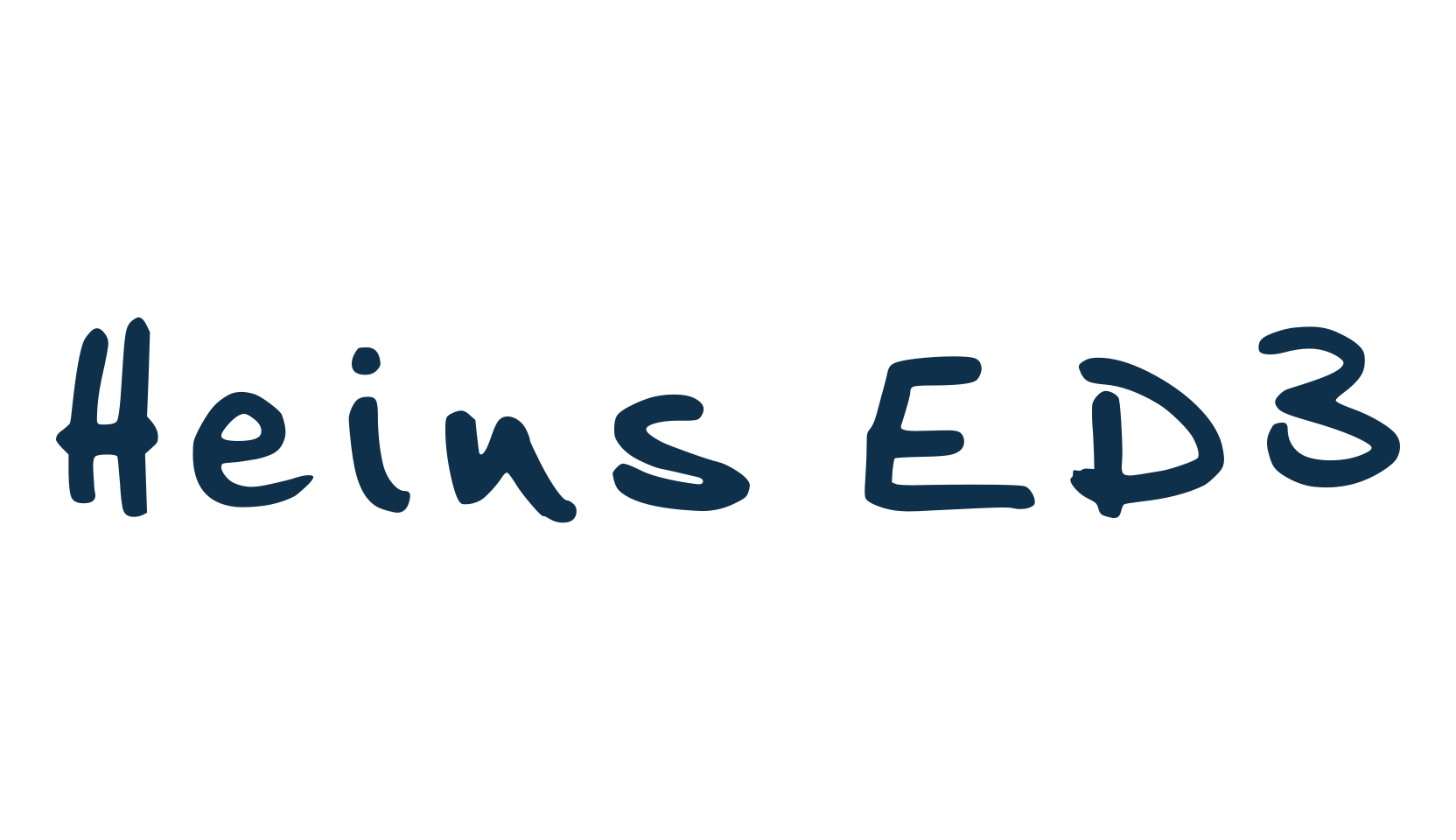 Heins ED3, handwriting font preview