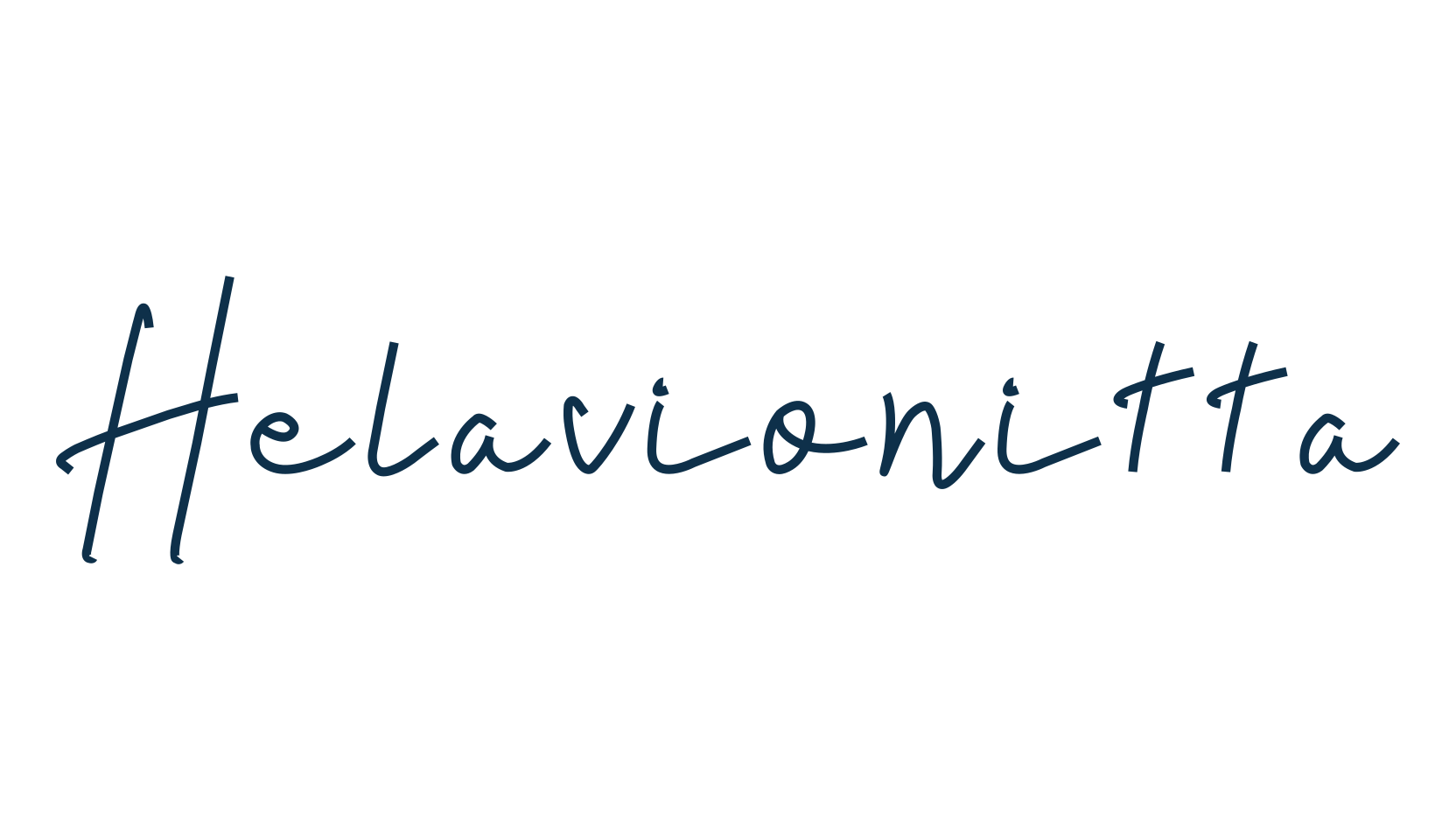 Helavionitta, script handwritten fancy decorative calligraphy font preview